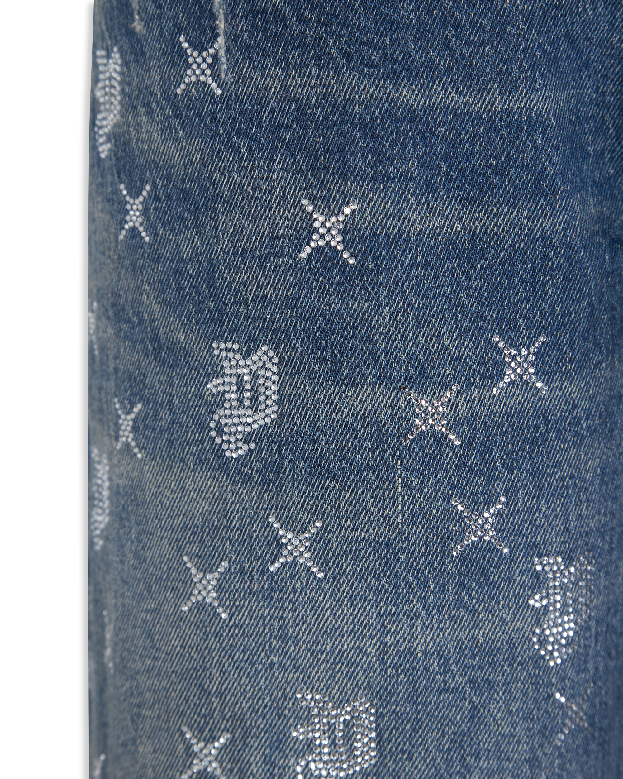 P005 Vintage Monogram Bling Jeans