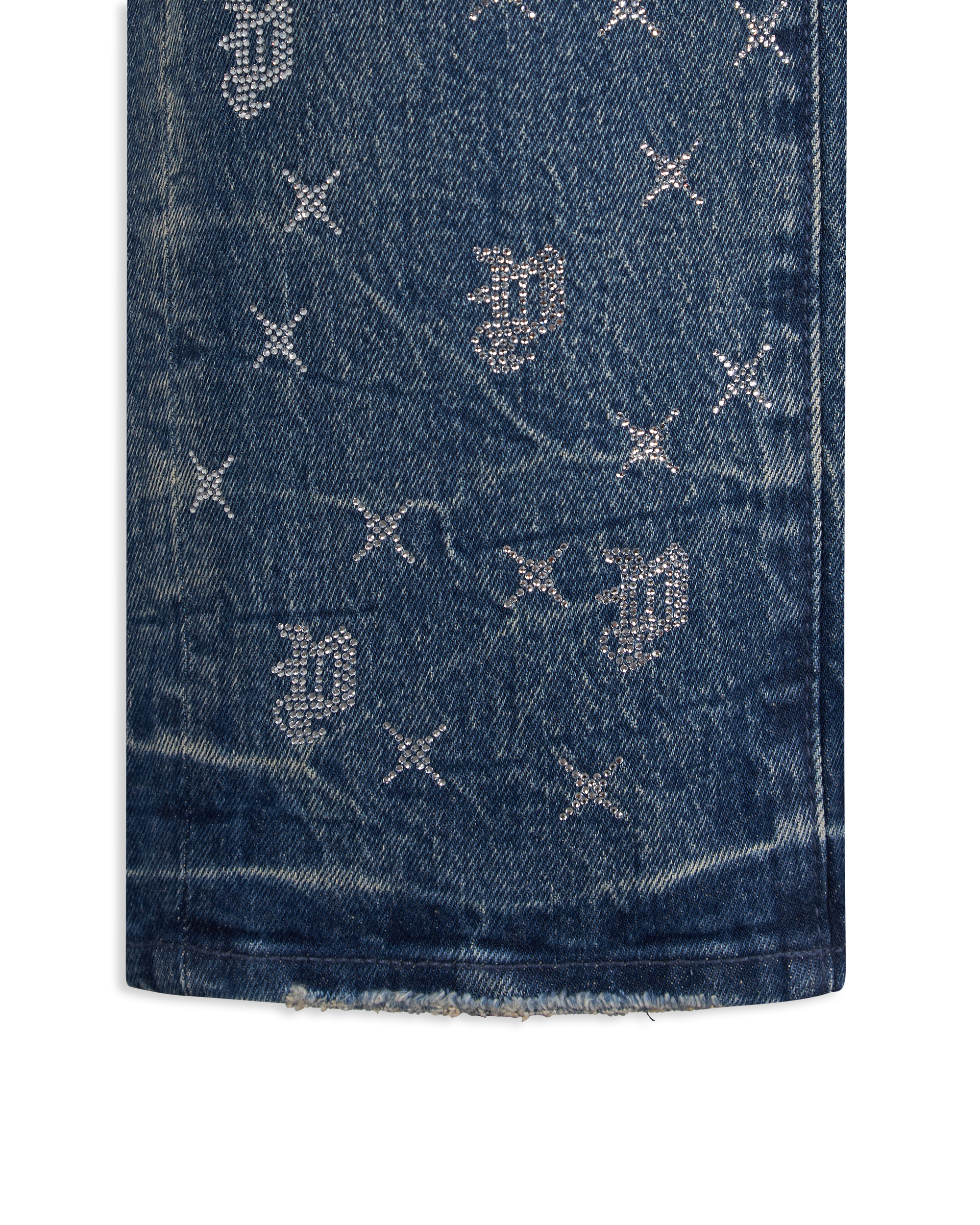 P005 Vintage Monogram Bling Jeans