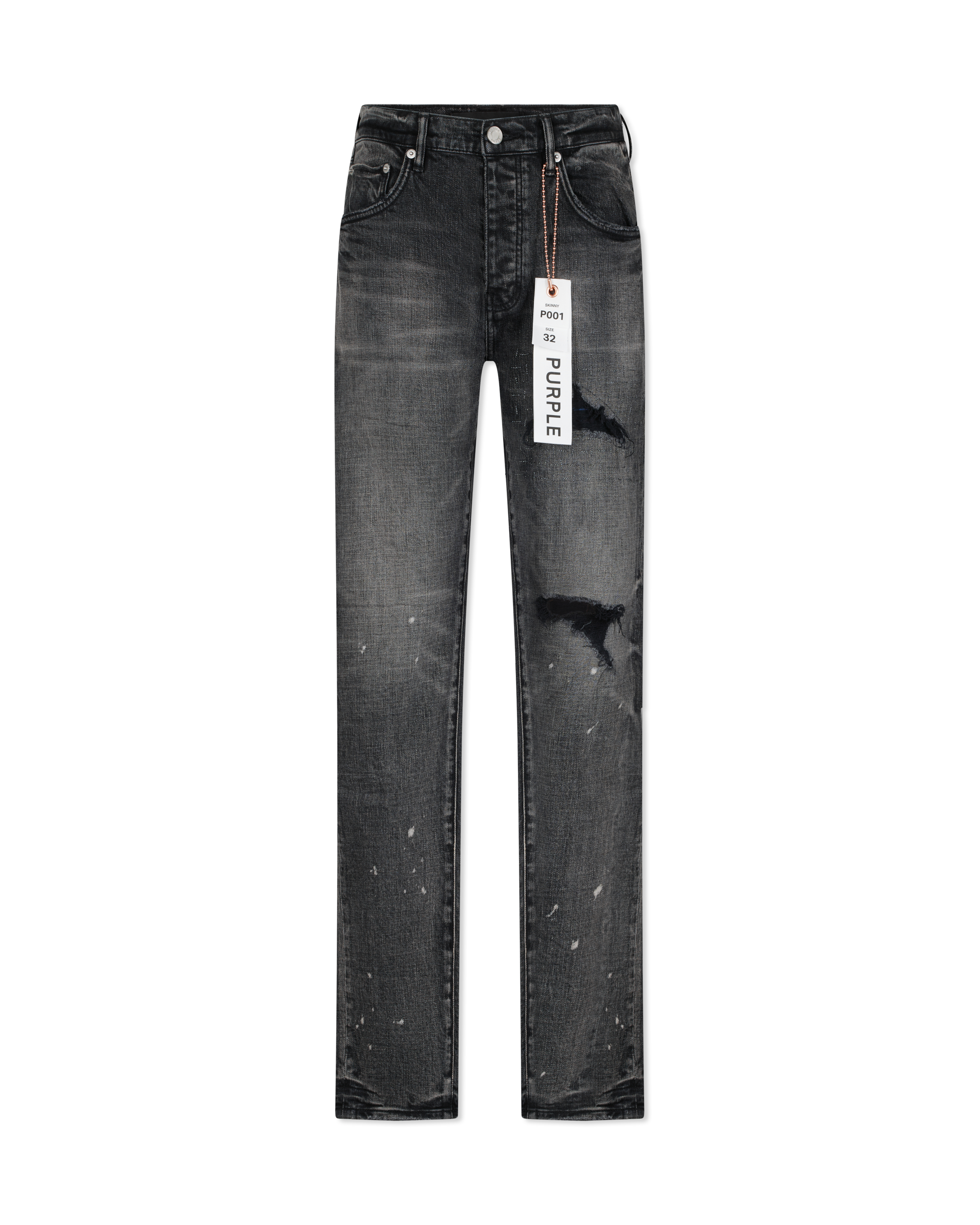 Skinny Plaid Patch Jean