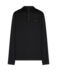 Long-Sleeve Sleek MK Polo Shirt
