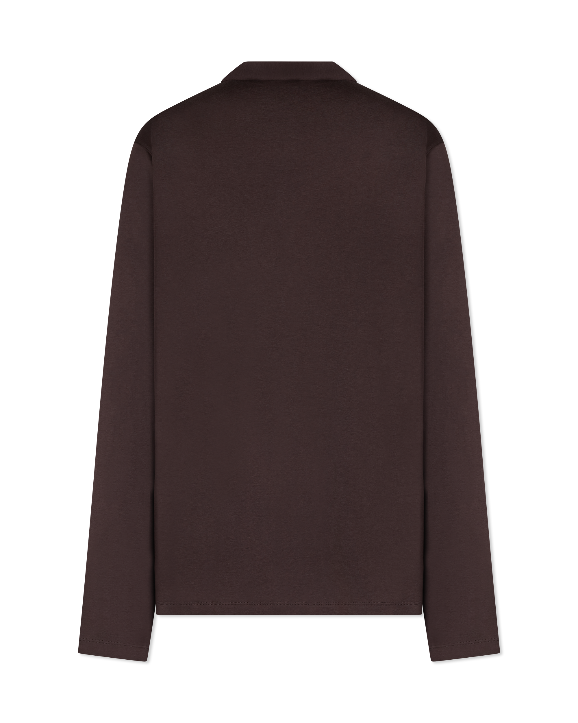 Long-Sleeve Sleek MK Polo Shirt