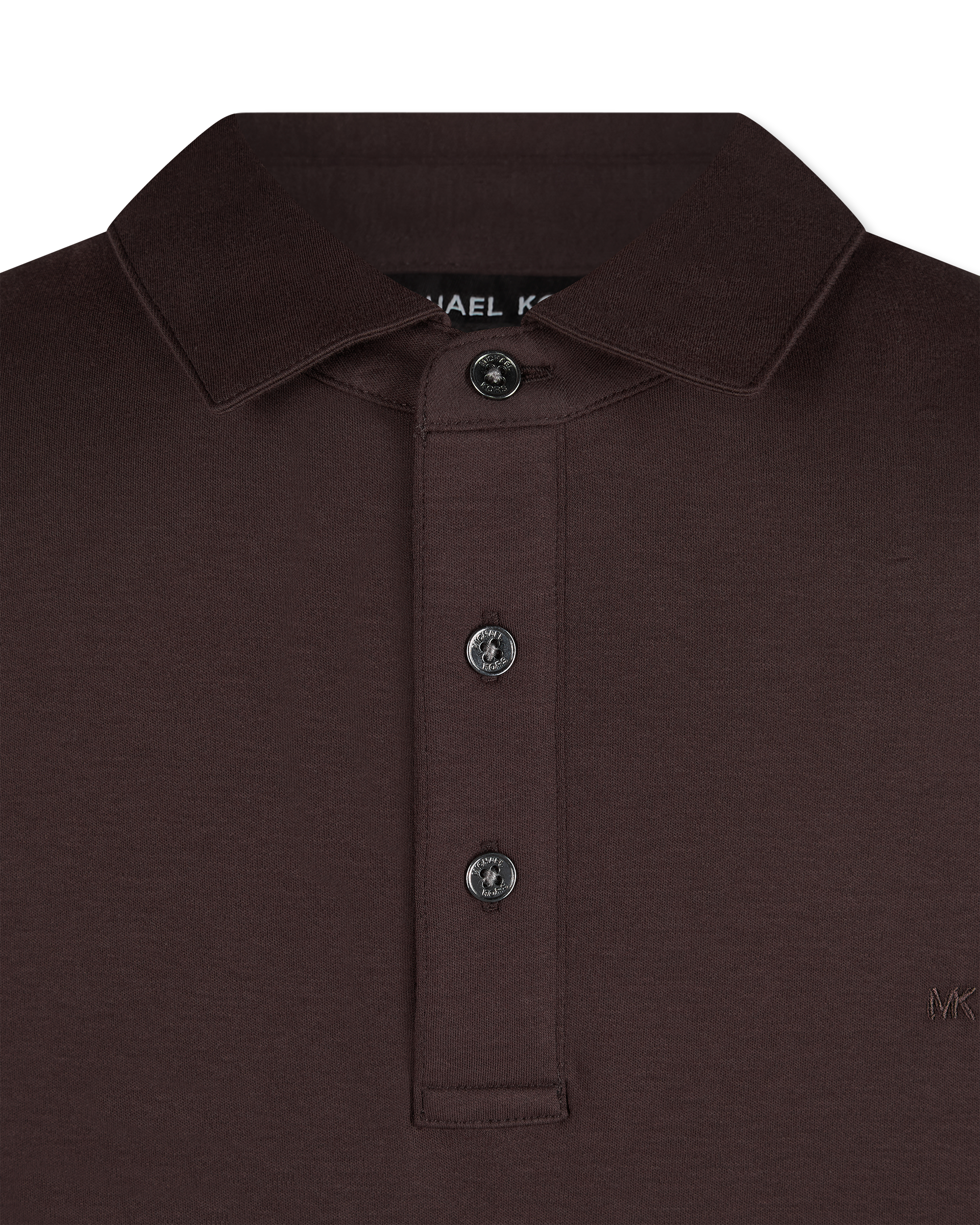Long-Sleeve Sleek MK Polo Shirt