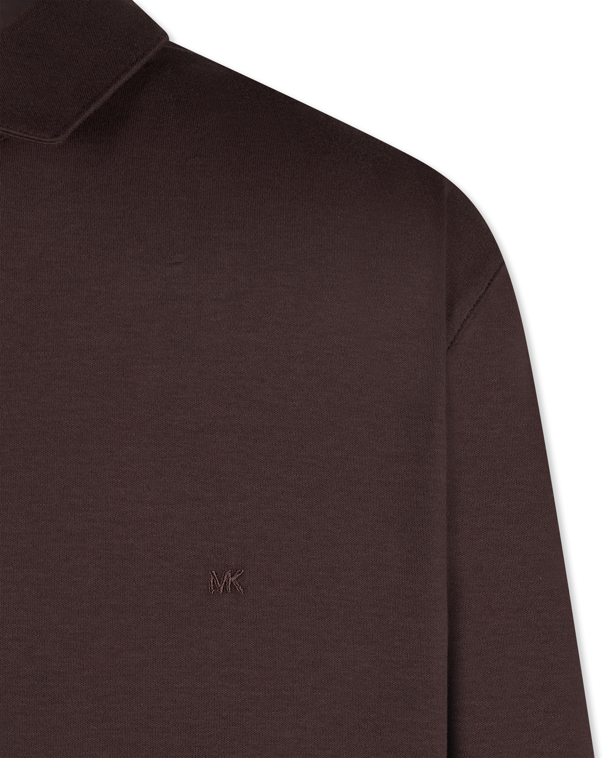 Long-Sleeve Sleek MK Polo Shirt
