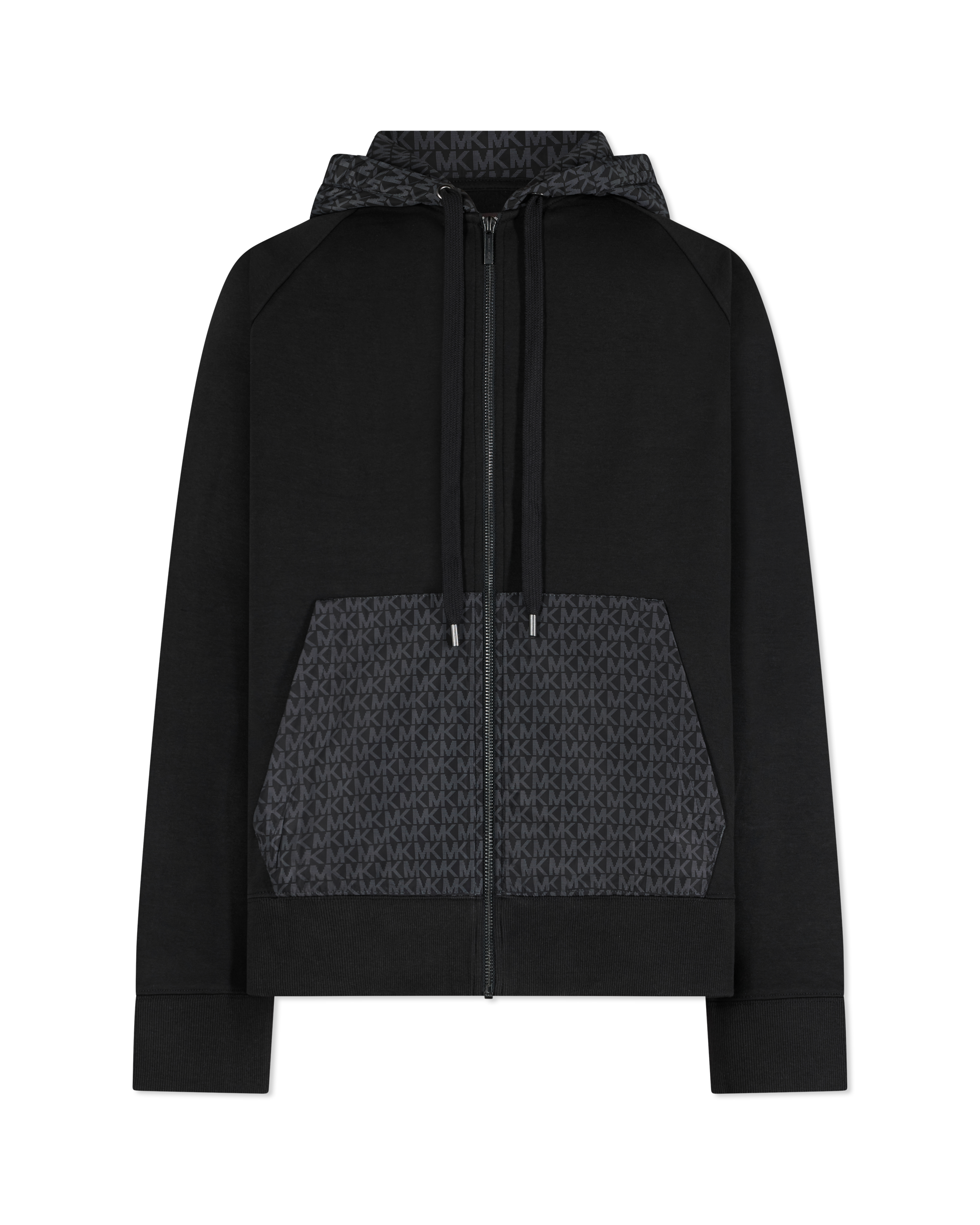 Block Print Full Zip Hoodie