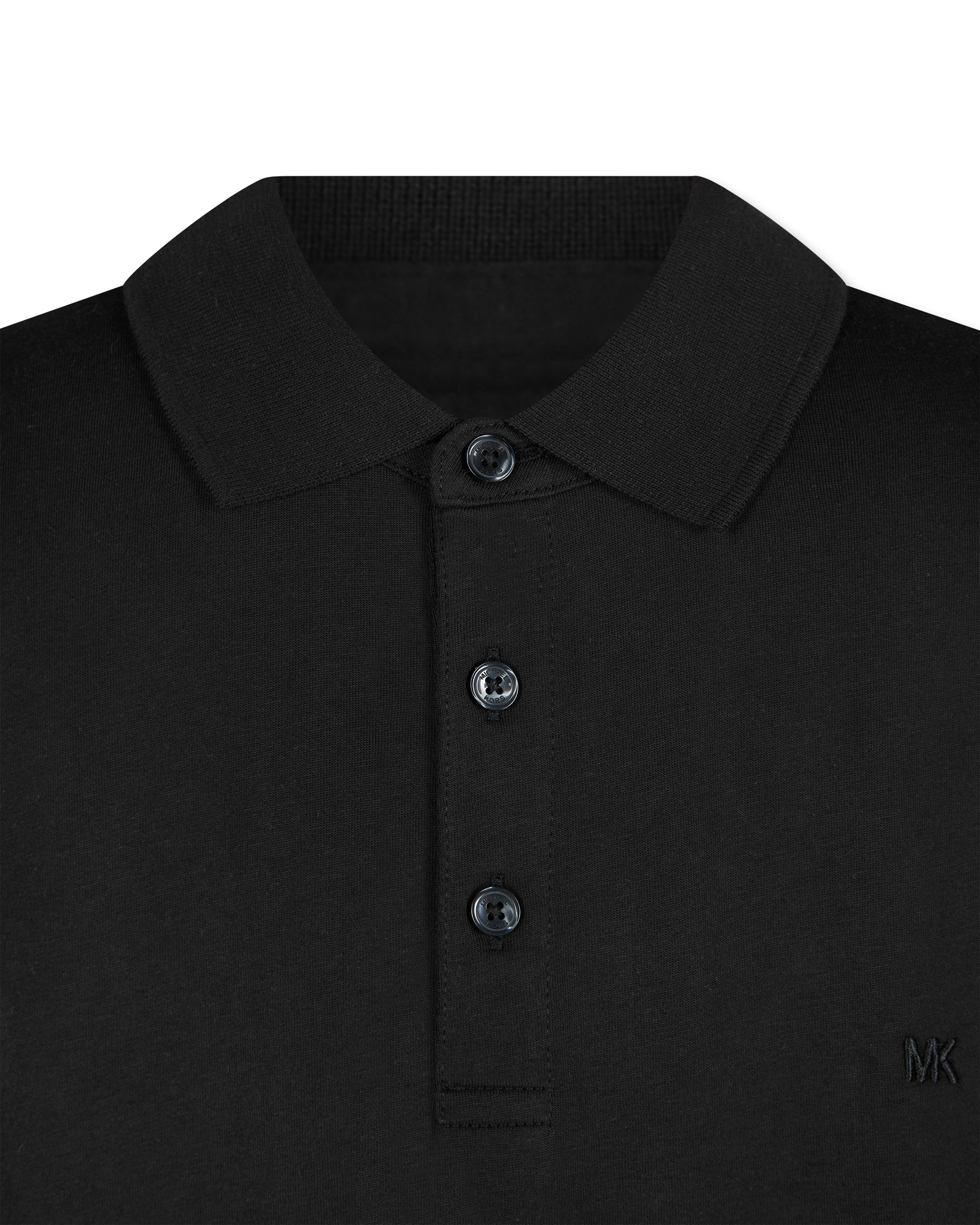 Block Print Cotton Polo Shirt