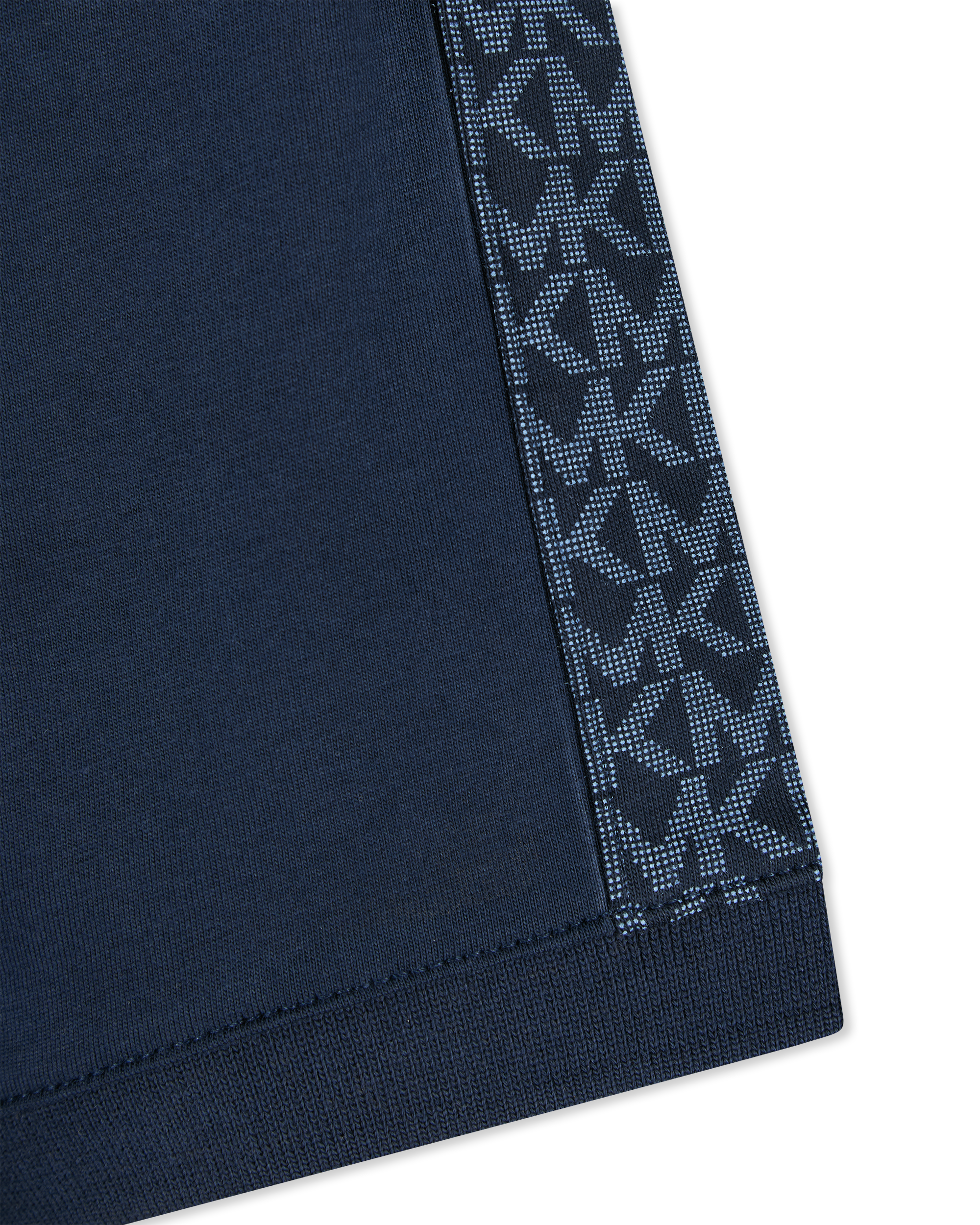 Block Print Cotton Polo Shirt