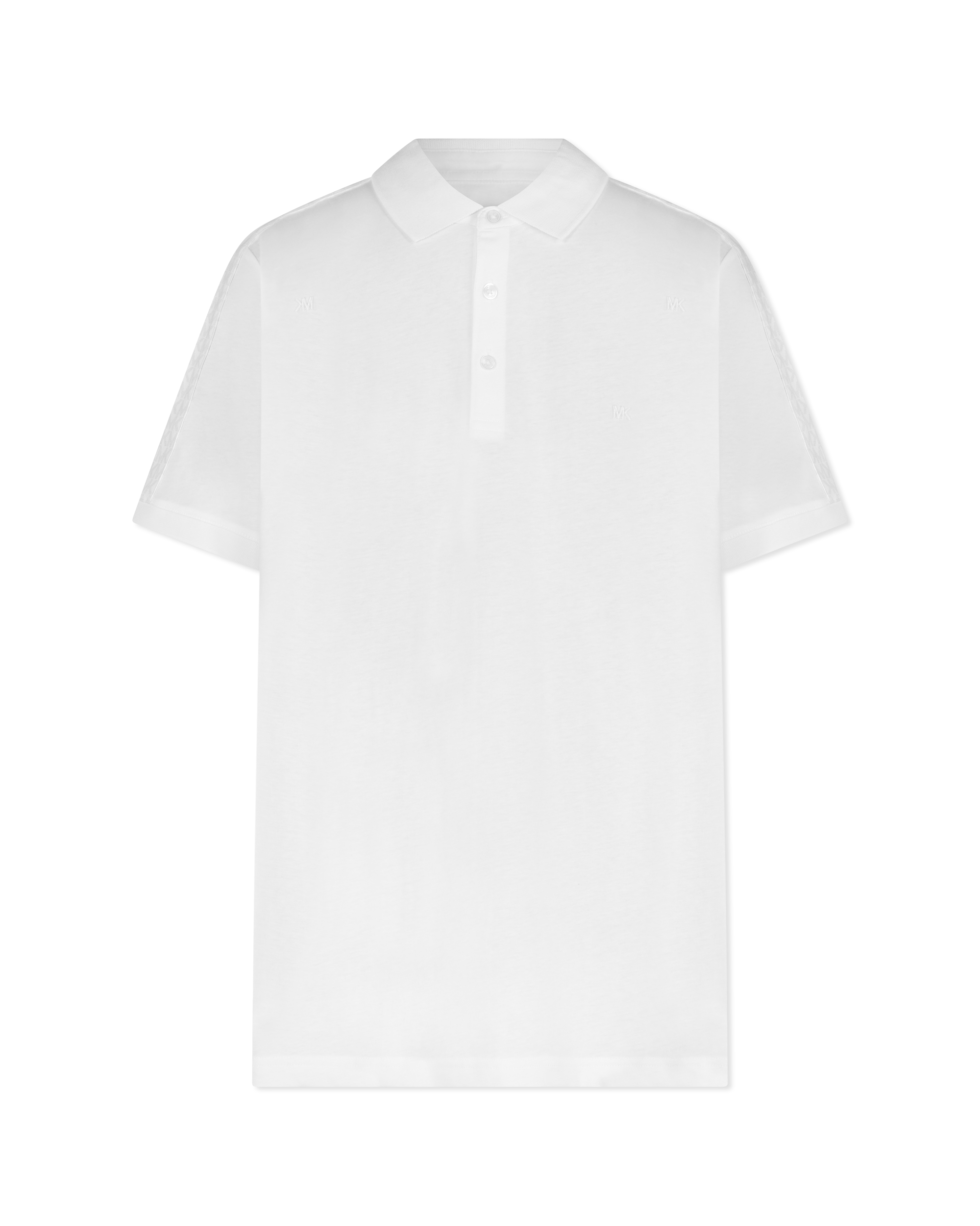 Block Print Cotton Polo Shirt