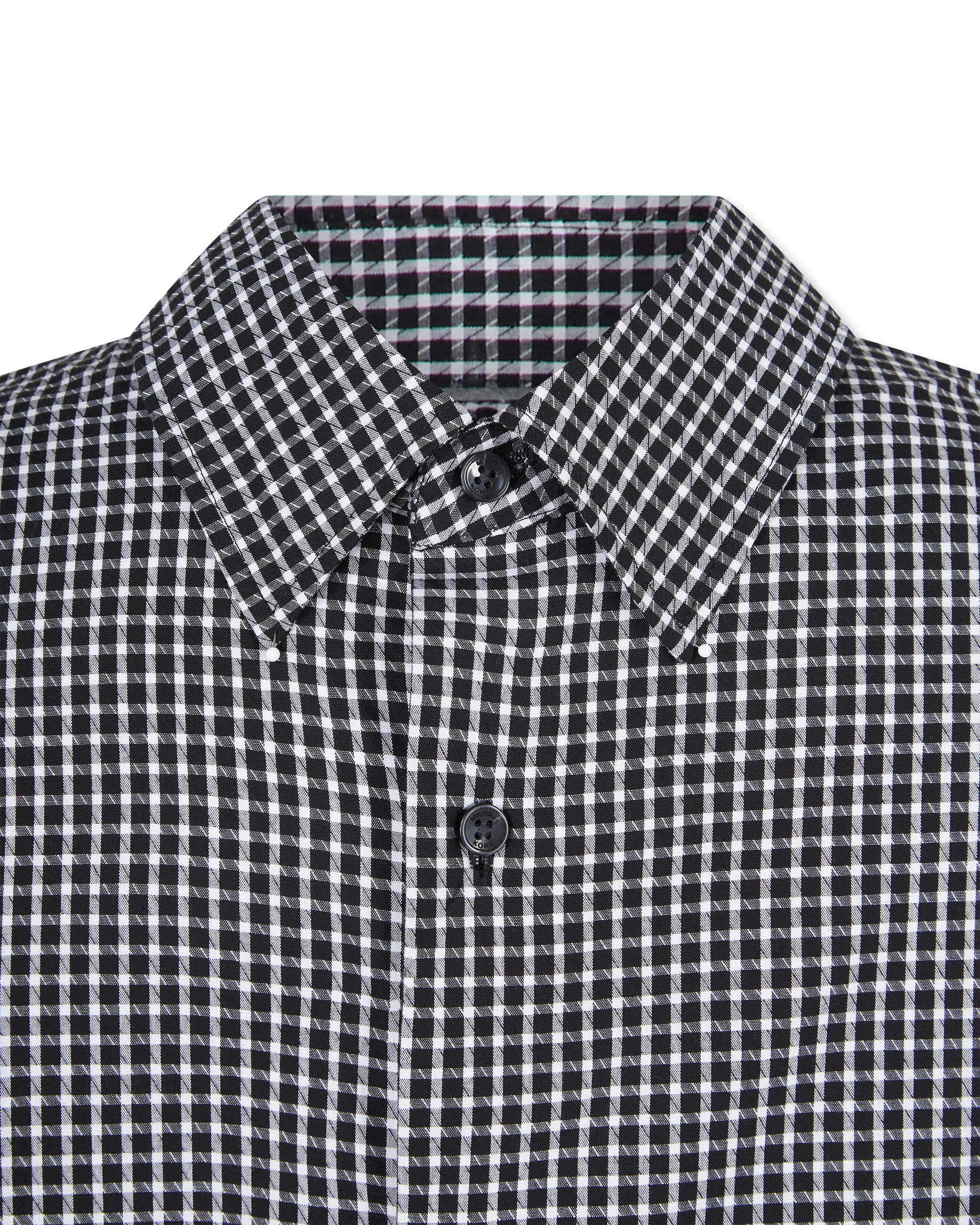 Dobby Gingham Long Sleeve Shirt