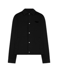 Logo Embossed Shirt Jacket