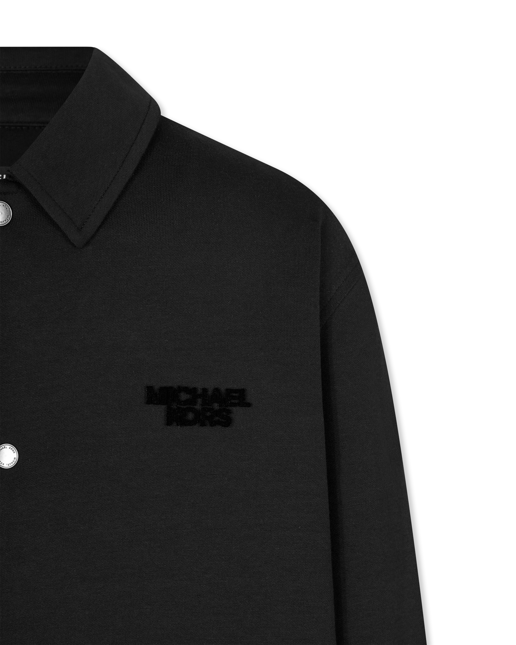 Logo Embossed Shirt Jacket