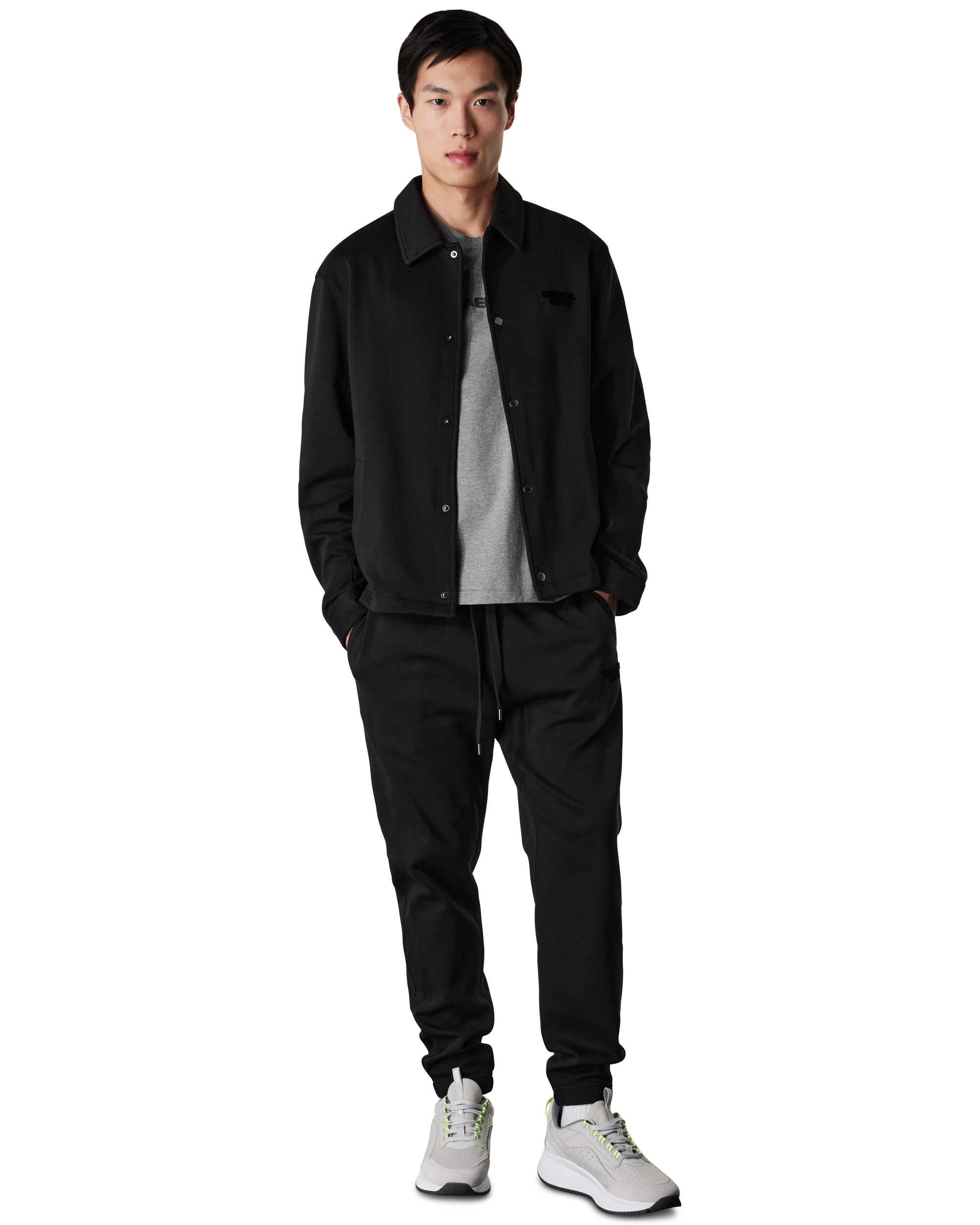 Logo Embossed Shirt Jacket