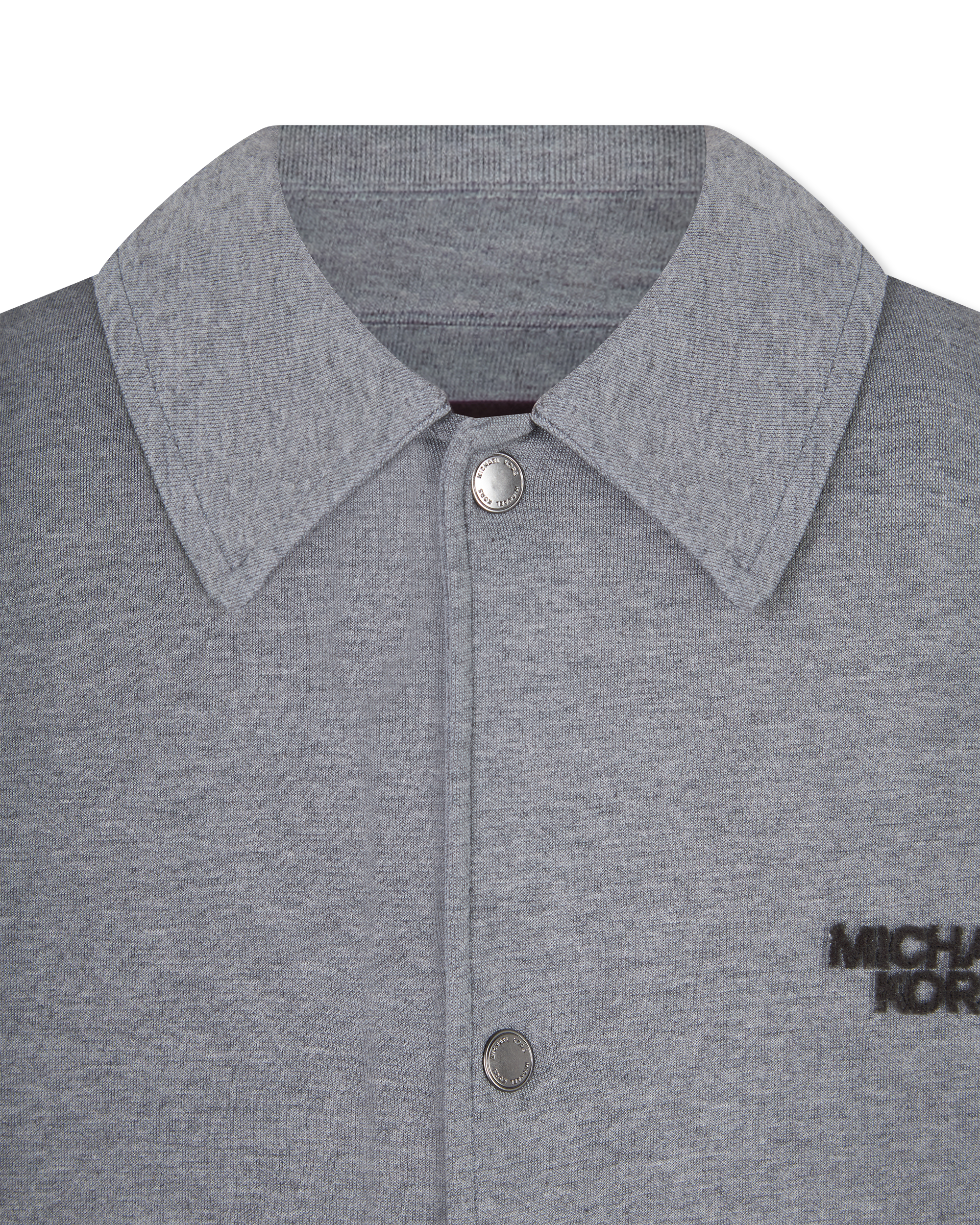 Logo Embossed Shirt Jacket