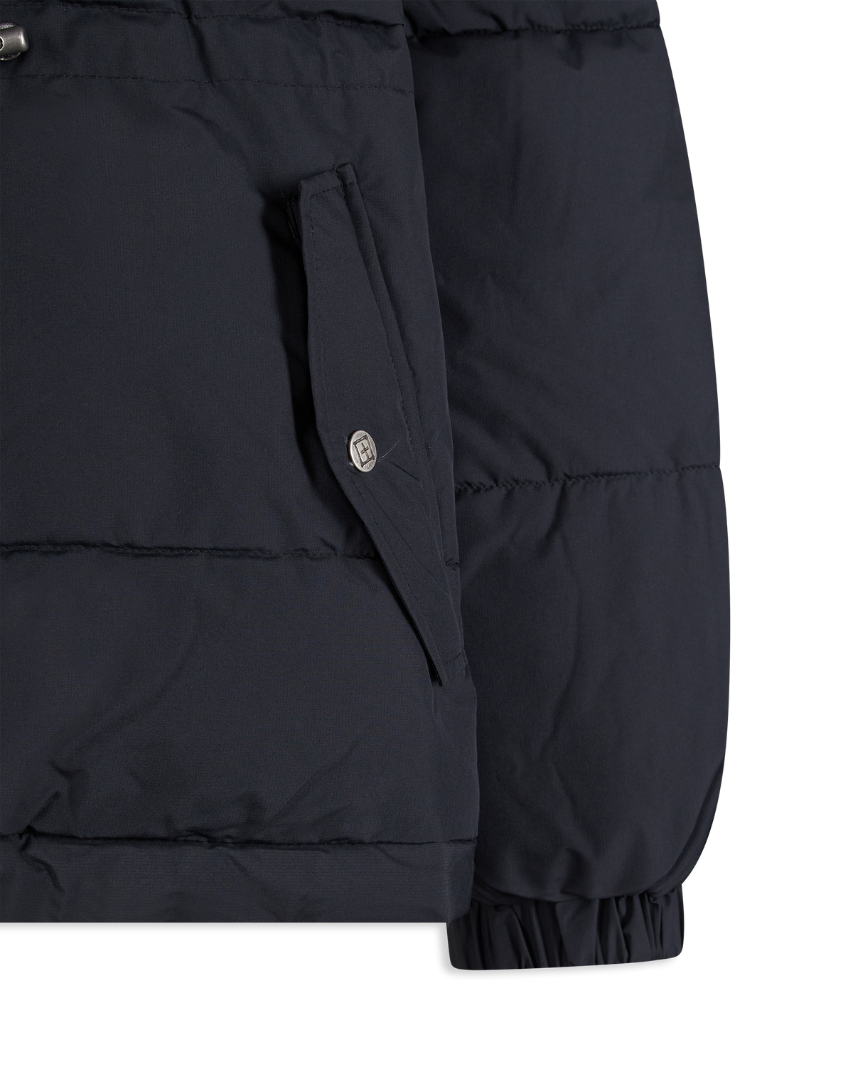 Black Polyester Ksubi Jeans Cinched Puffer by KSUBI | DIHSAN