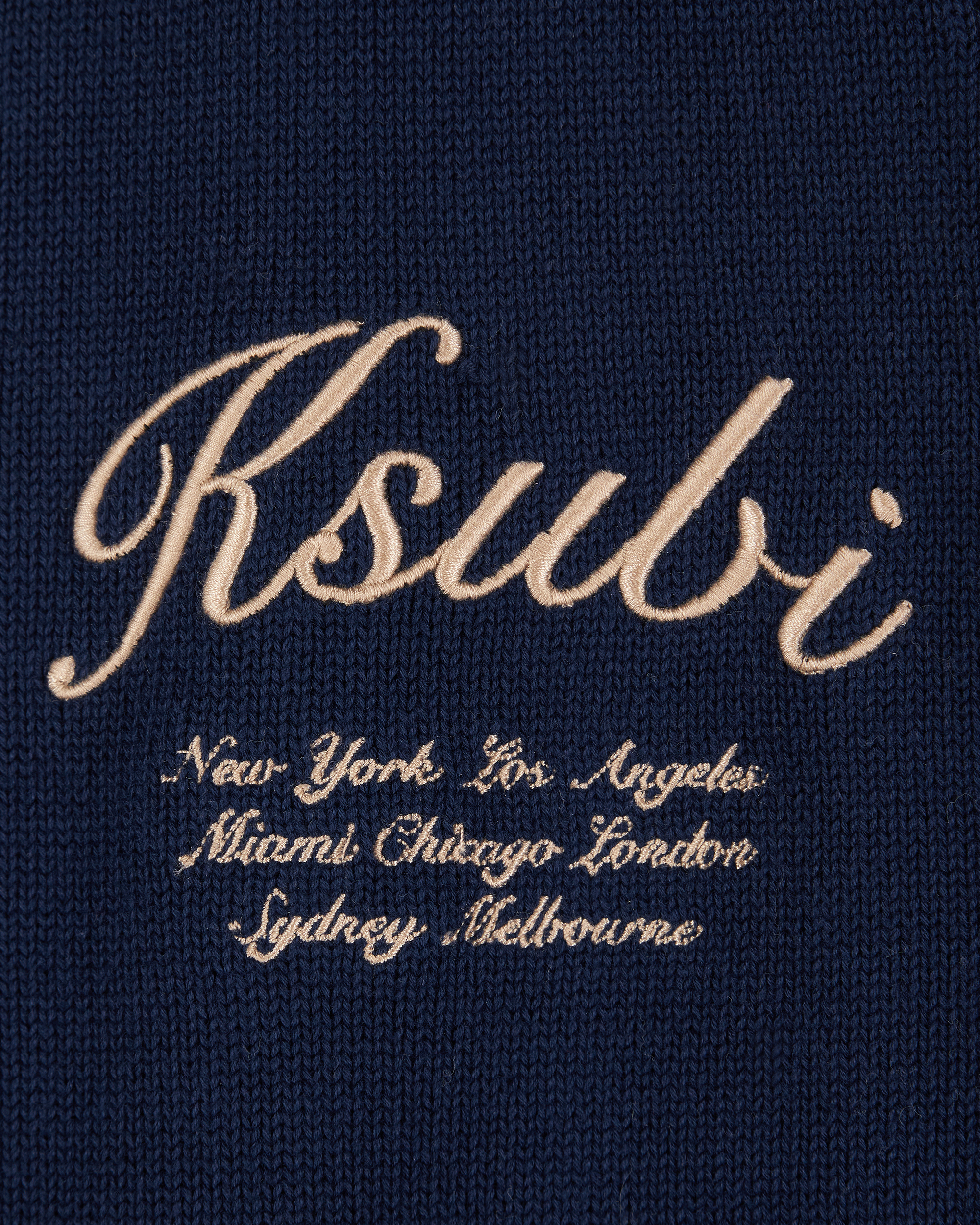 Navy Cotton Ksubi Jeans Playoff Cardigan by KSUBI | DIHSAN