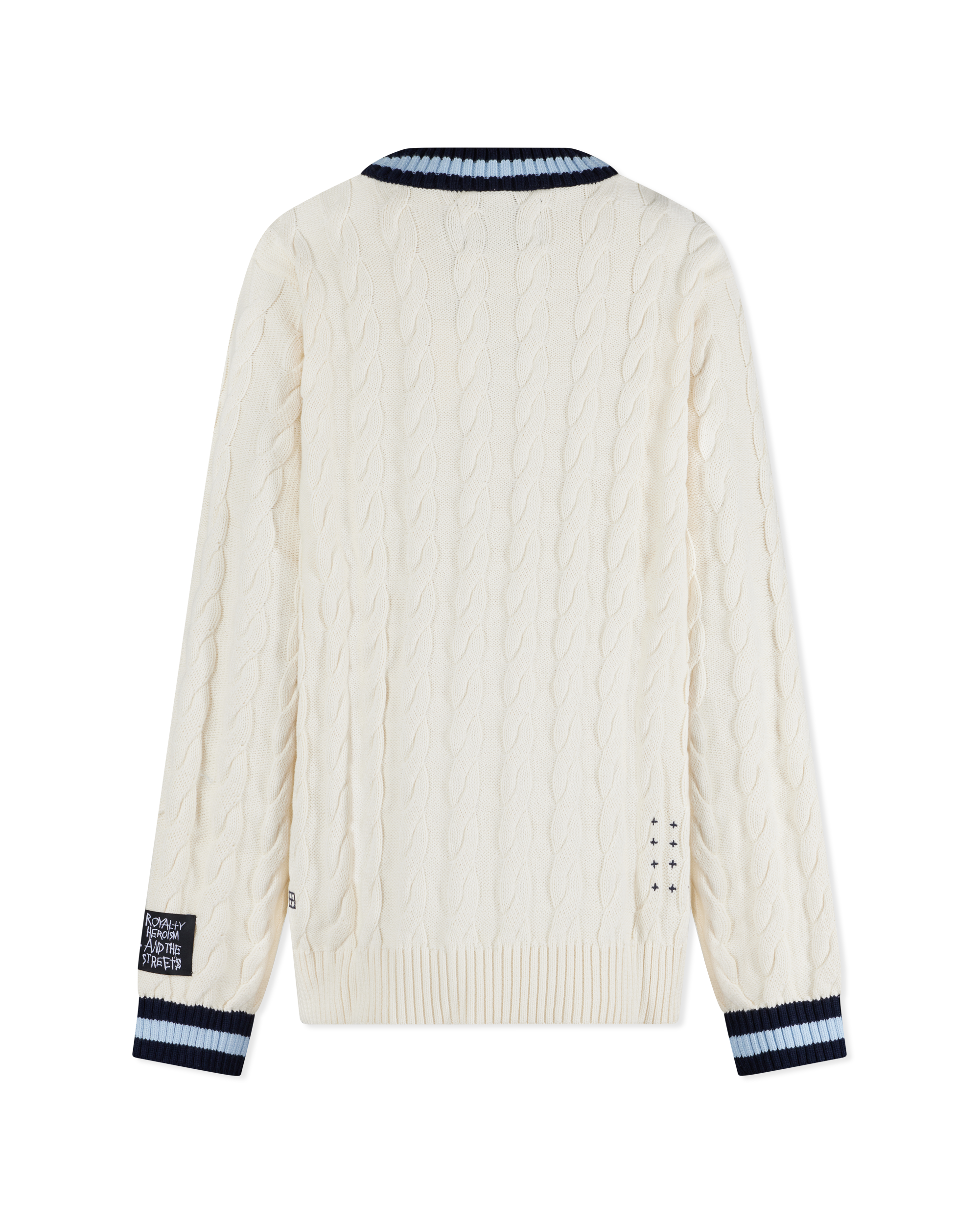 Ksubi Jeans Princeton Cable Knit V-Neck