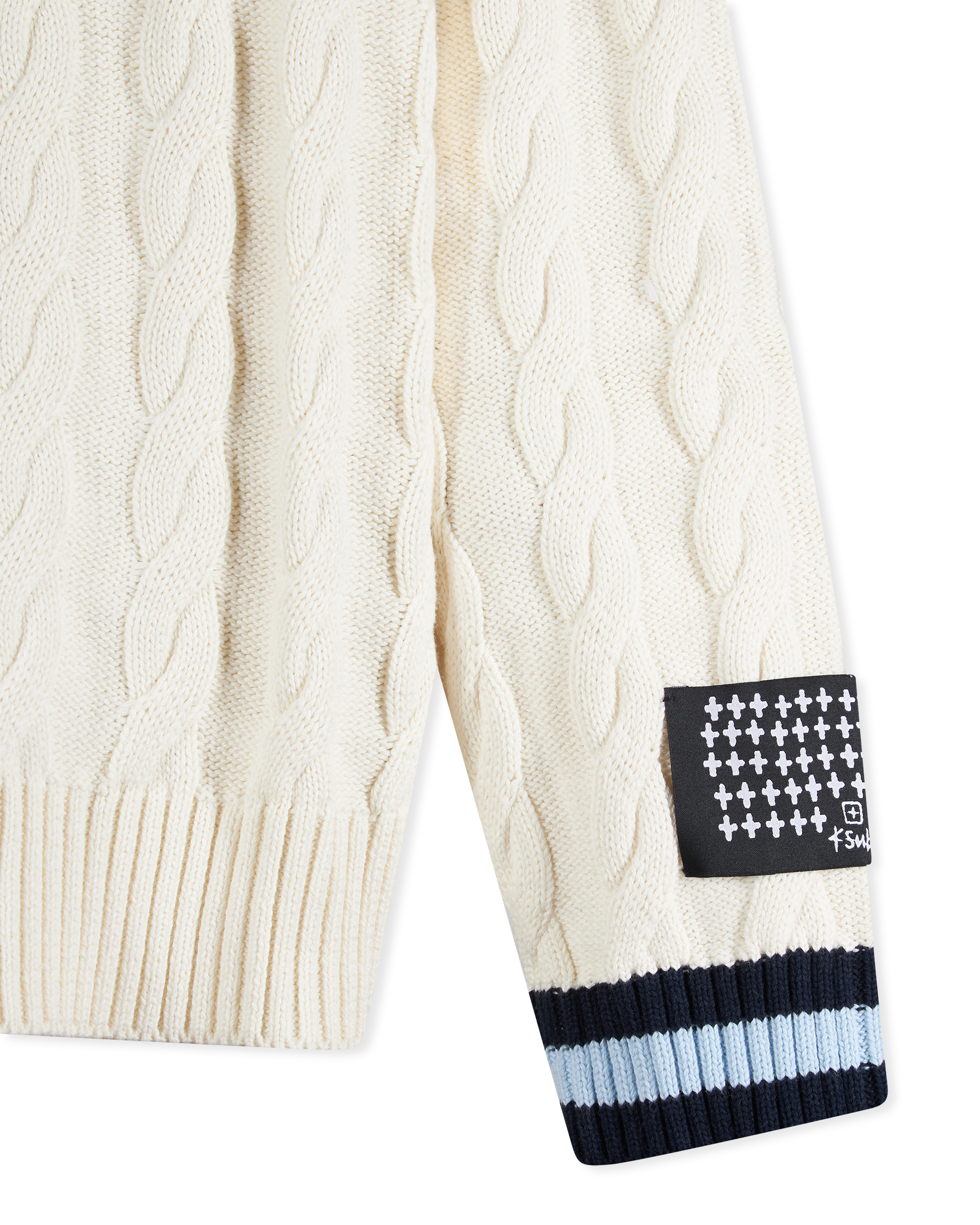 Ksubi Jeans Princeton Cable Knit V-Neck