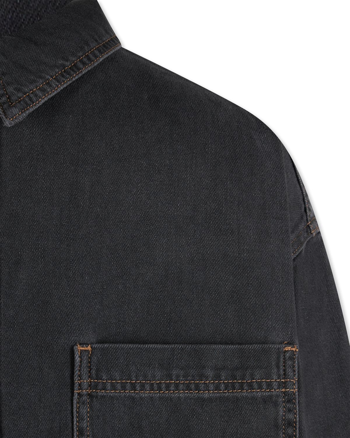 Baxter Black Cotton Ksubi Jeans Vulture Denim Shirt by KSUBI | DIHSAN