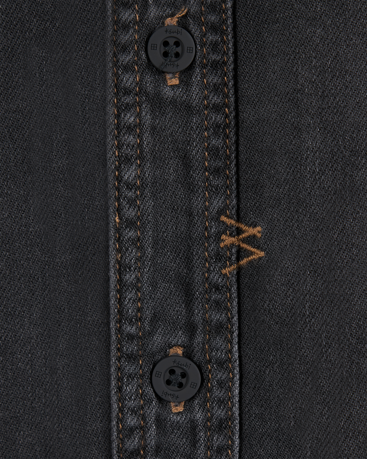Baxter Black Cotton Ksubi Jeans Vulture Denim Shirt by KSUBI | DIHSAN