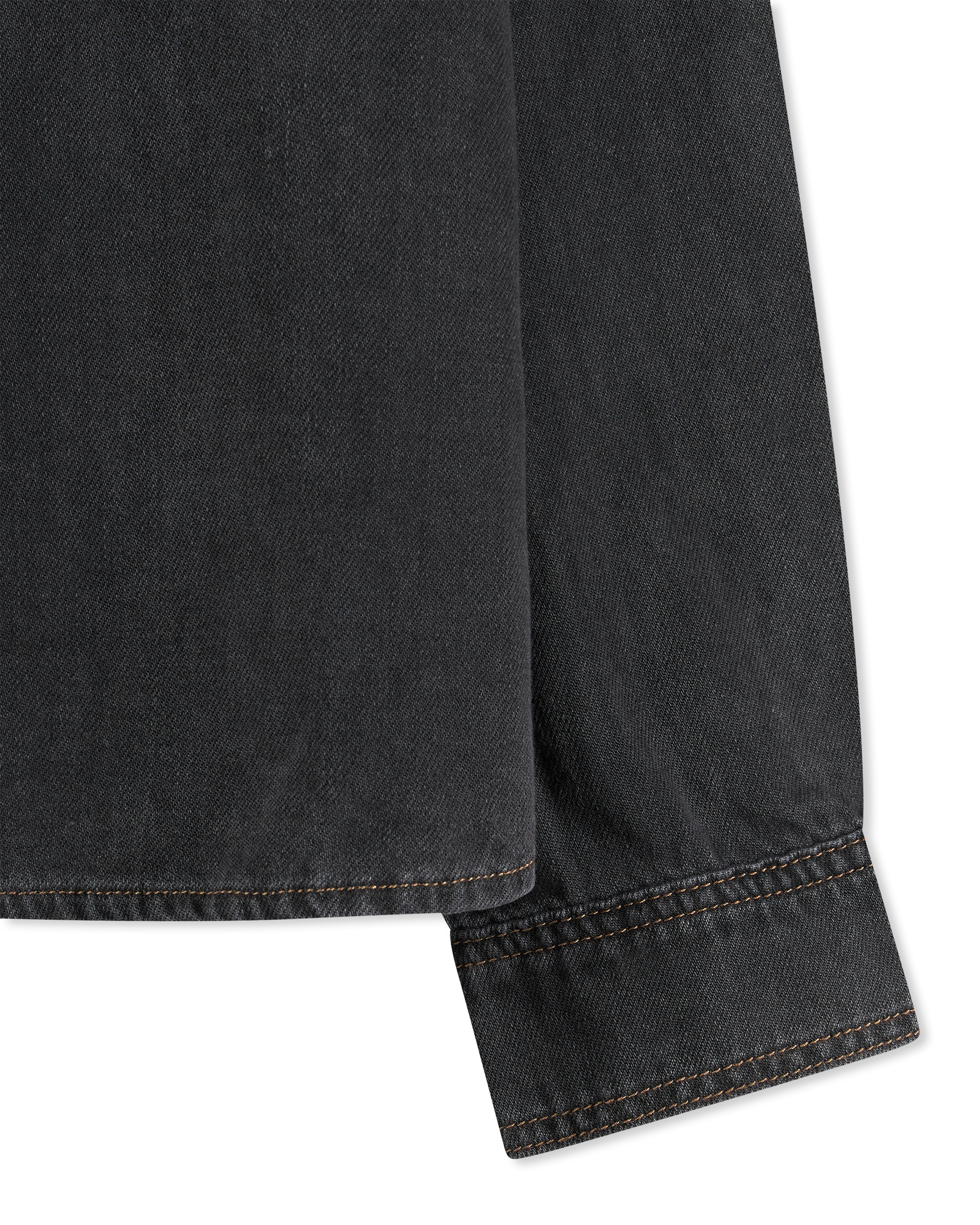 Baxter Black Cotton Ksubi Jeans Vulture Denim Shirt by KSUBI | DIHSAN