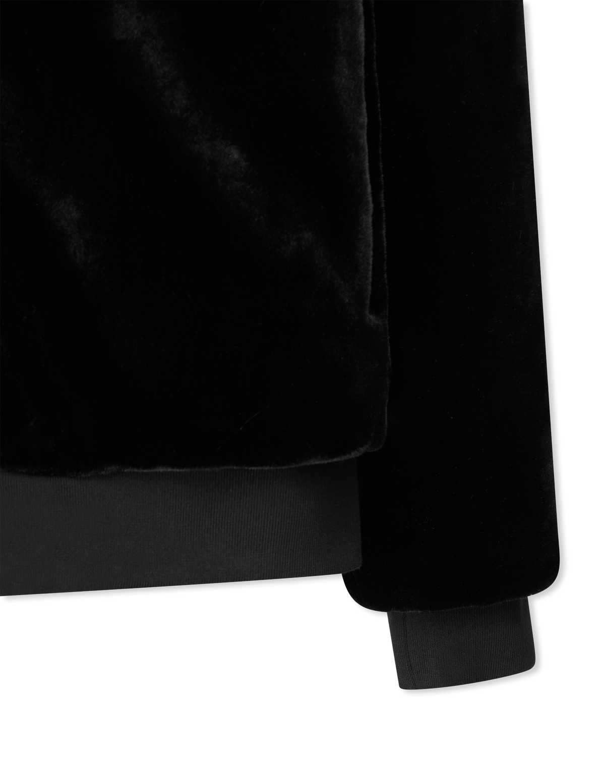 Black/Black Polyester Roland Reversible Bunny Hoodie by Moose Knuckles | DIHSAN