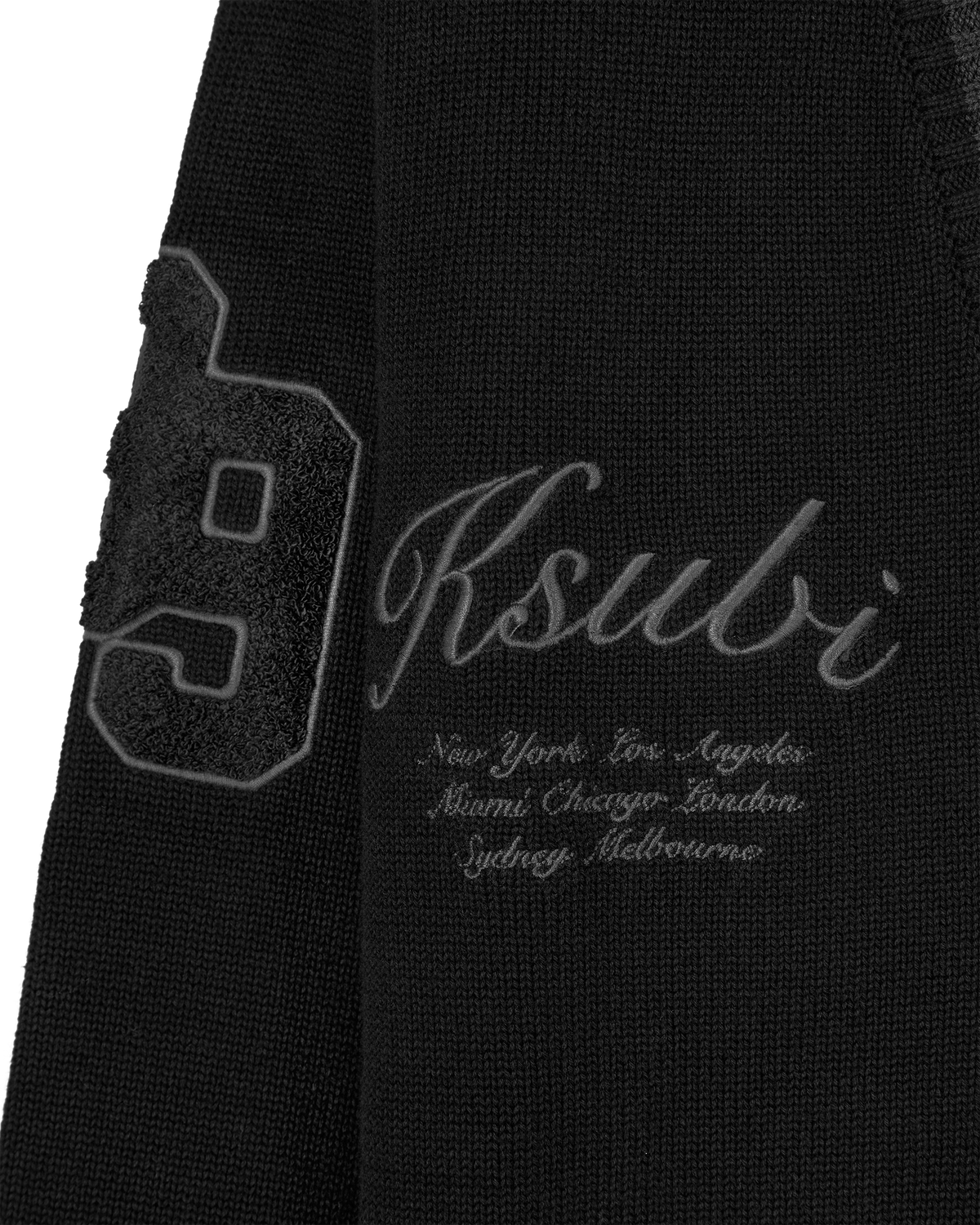 Black Cotton Ksubi Jeans Playoff Cardigan by KSUBI | DIHSAN