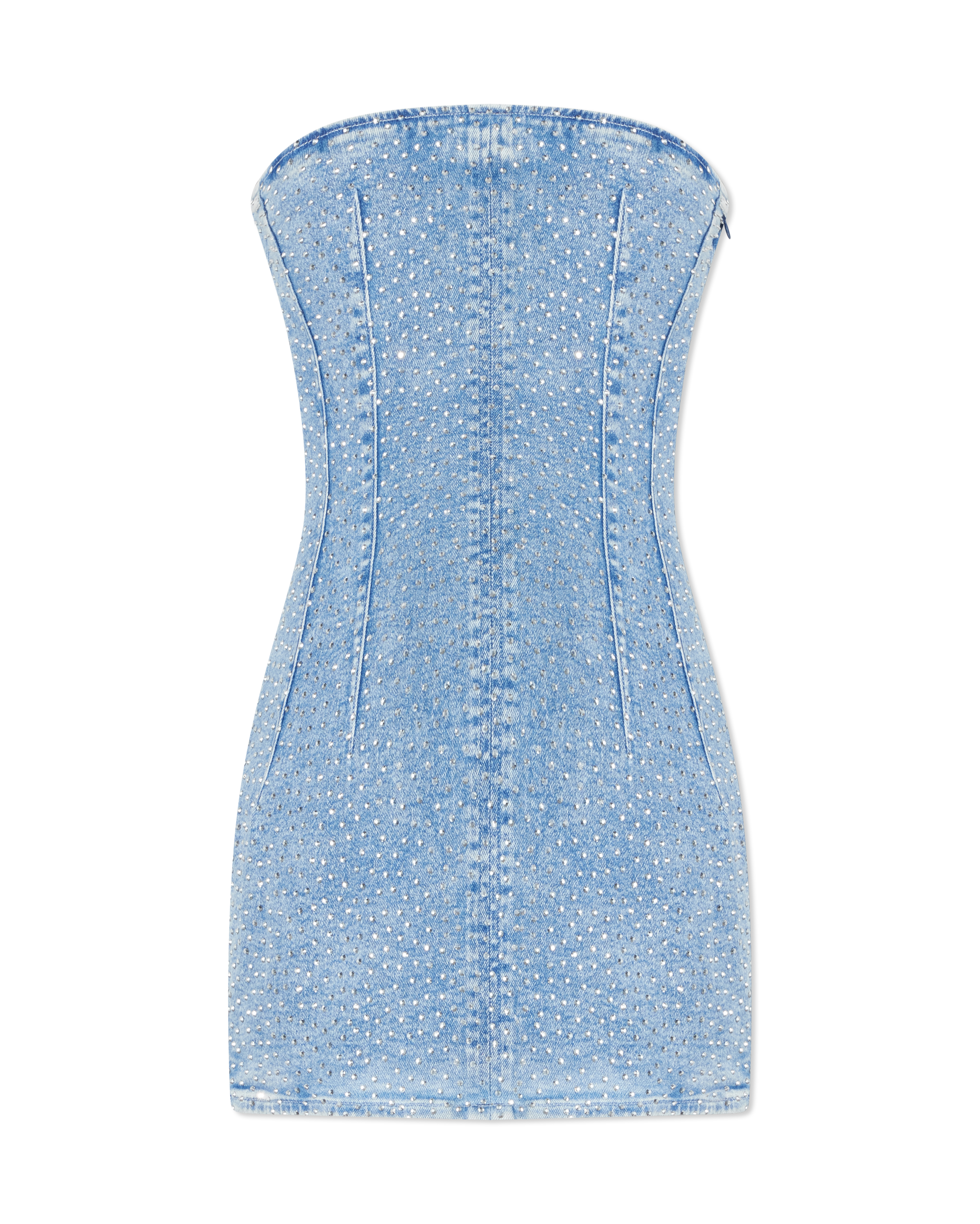 Crystal Strapless Mini Dress