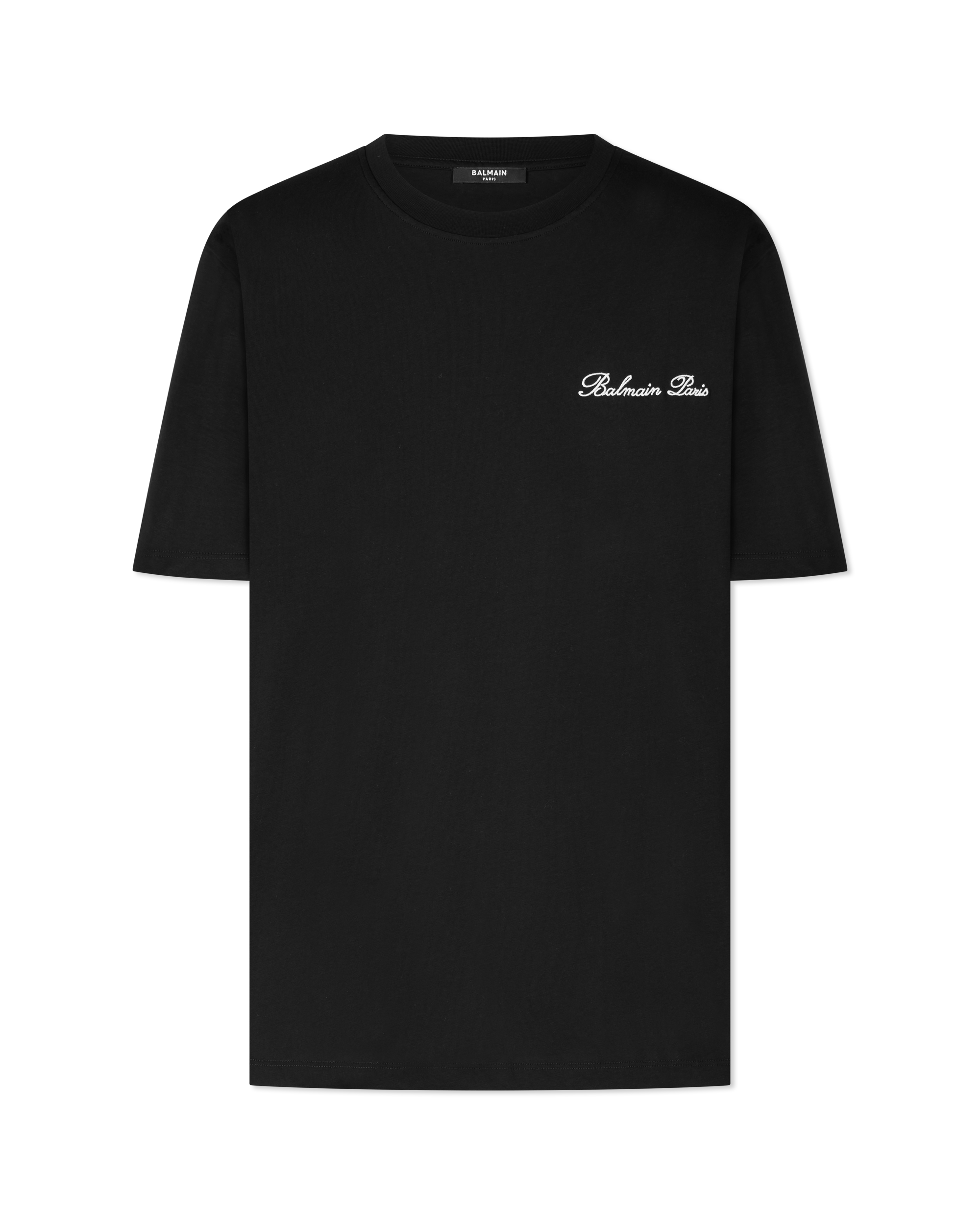 Embroidered Balmain Signature T-Shirt