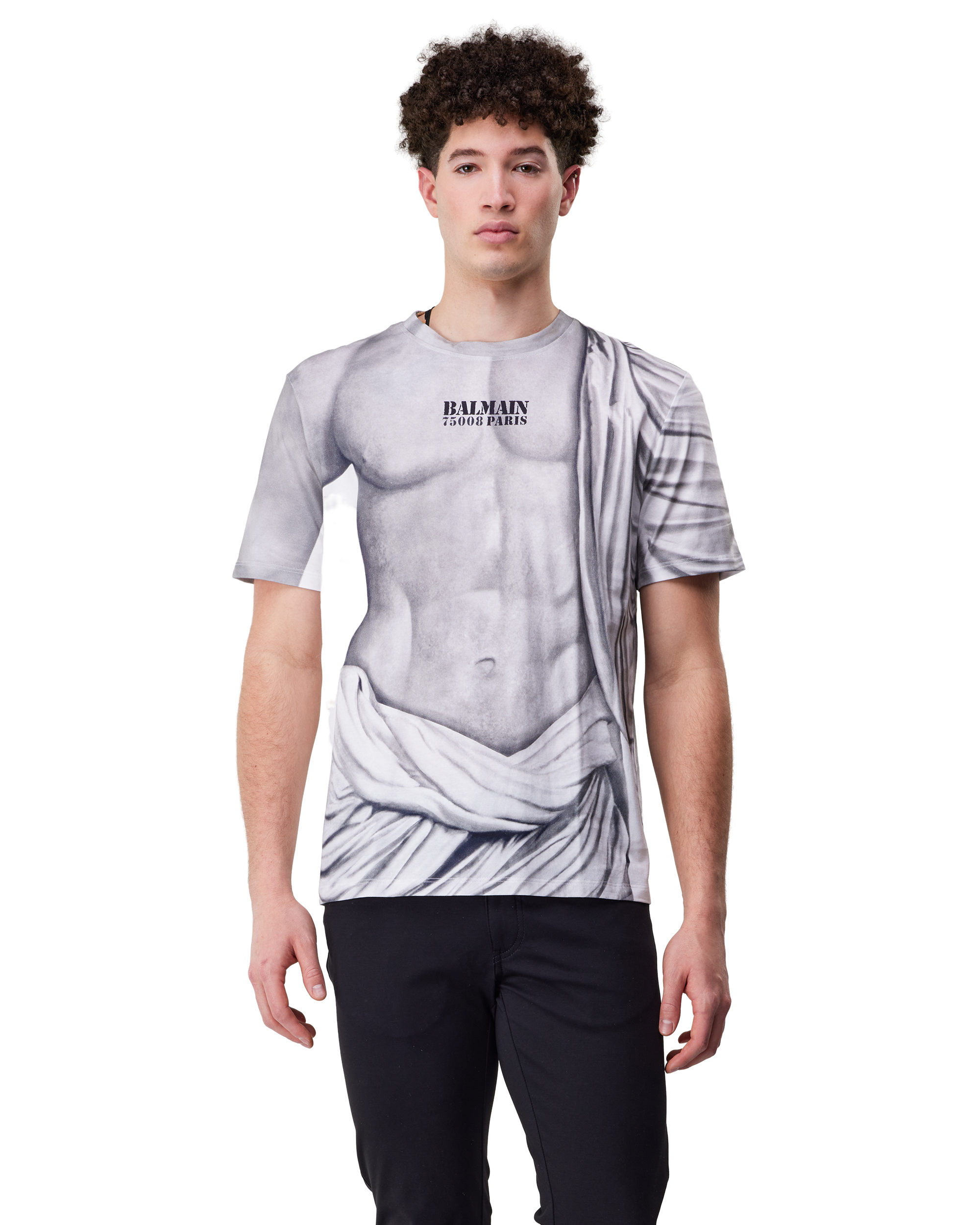Statue Print Logo T-Shirt