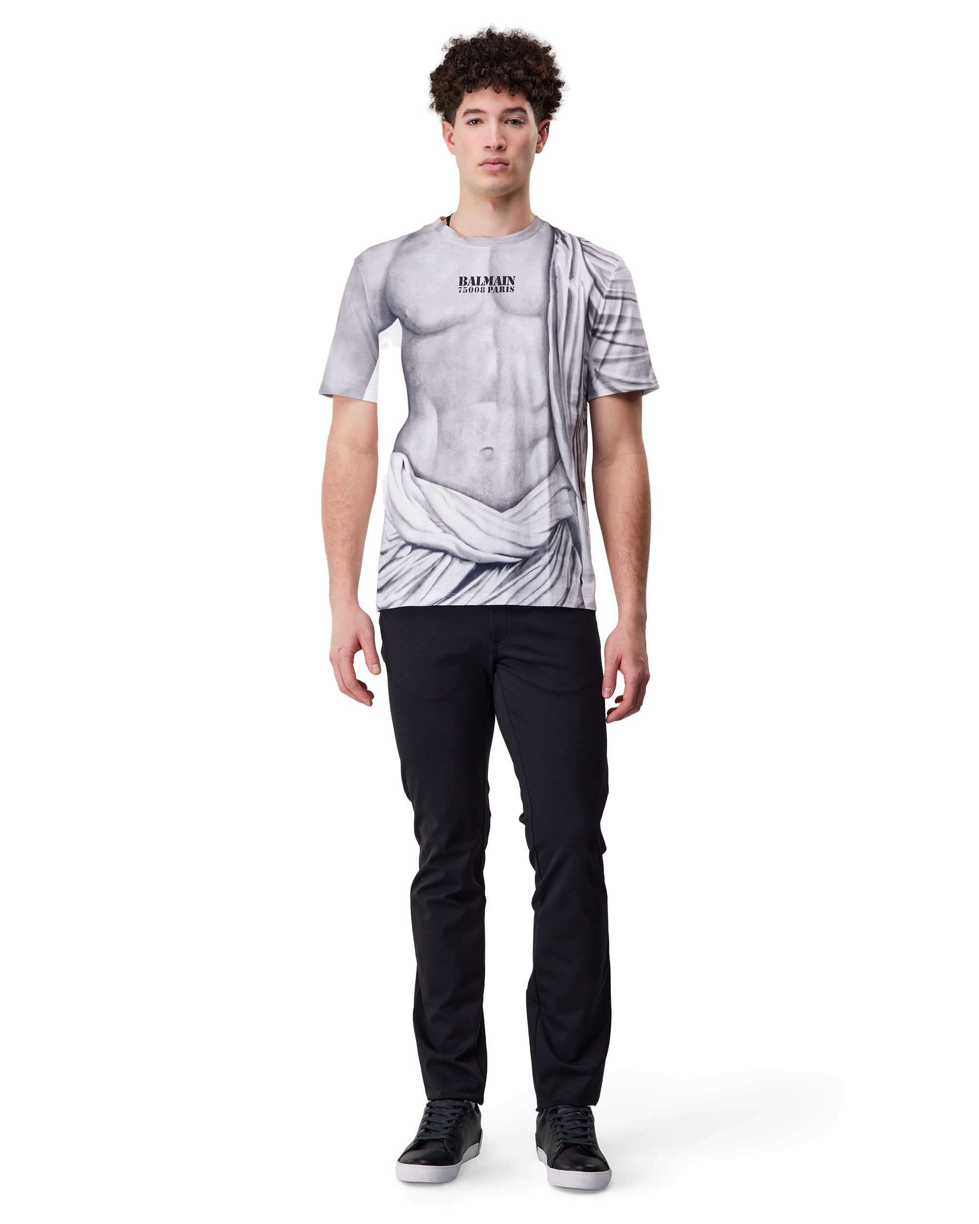 Statue Print Logo T-Shirt