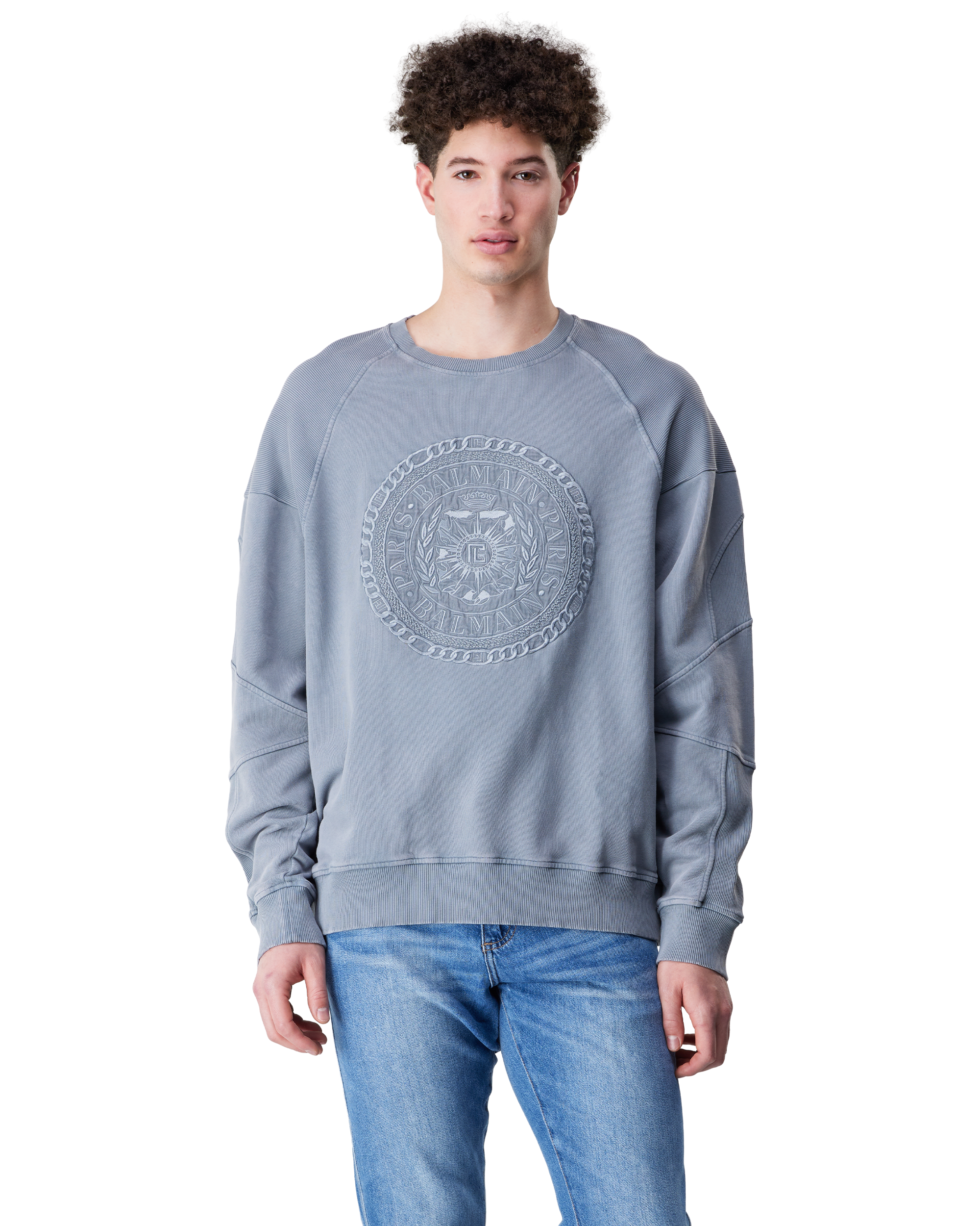 Embroidered Balmain Médaille Sweatshirt