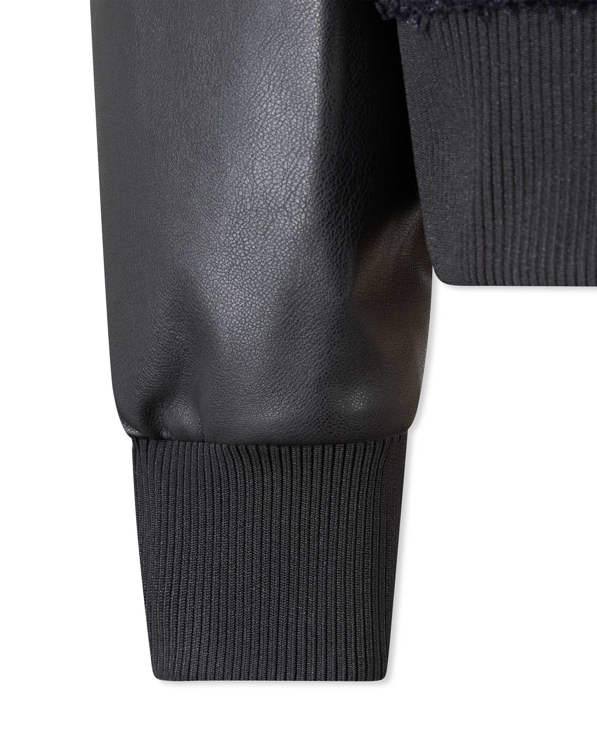 Tweed And Faux Leather Varsity Jacket