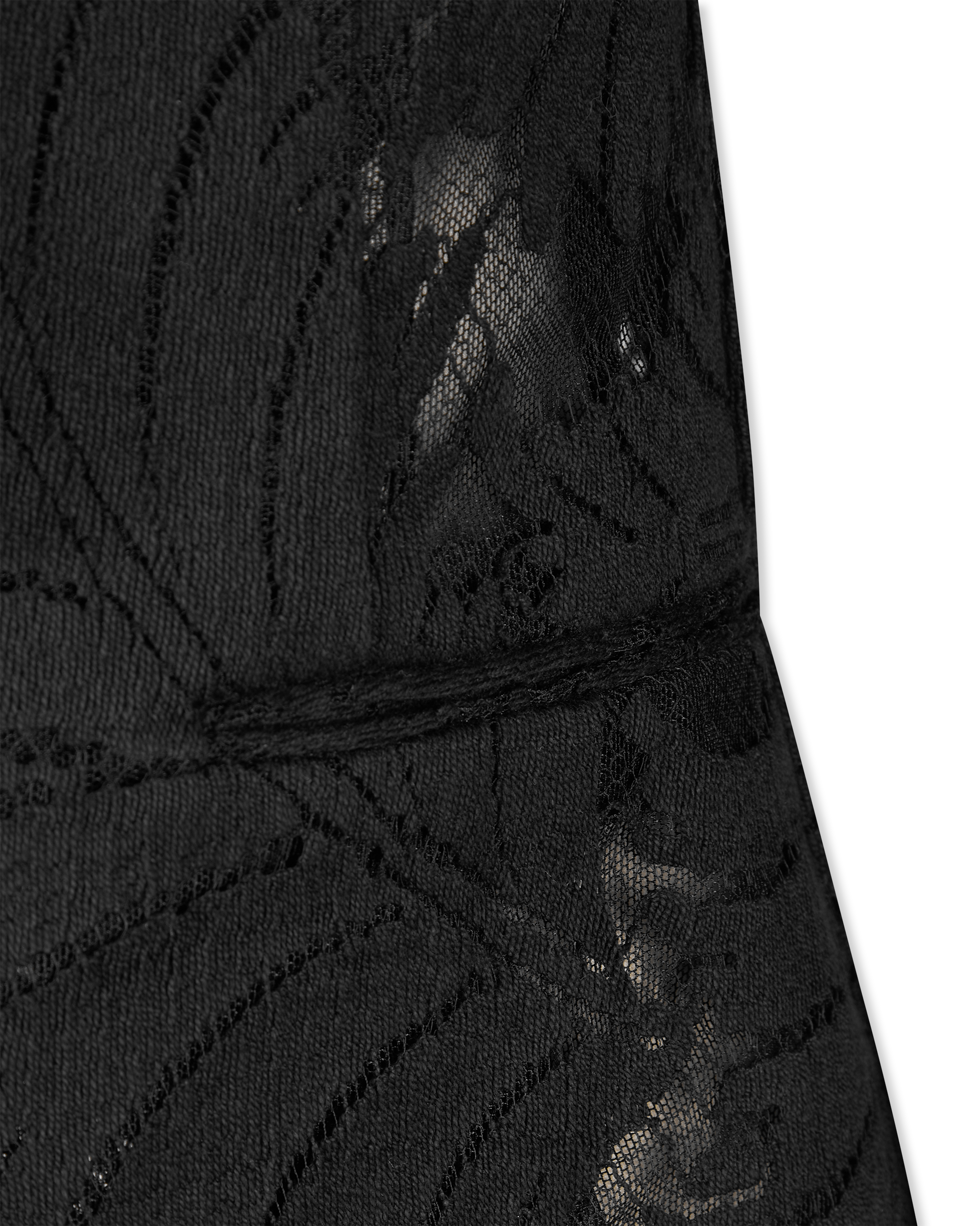 1-Button Fitted Lace Jacket