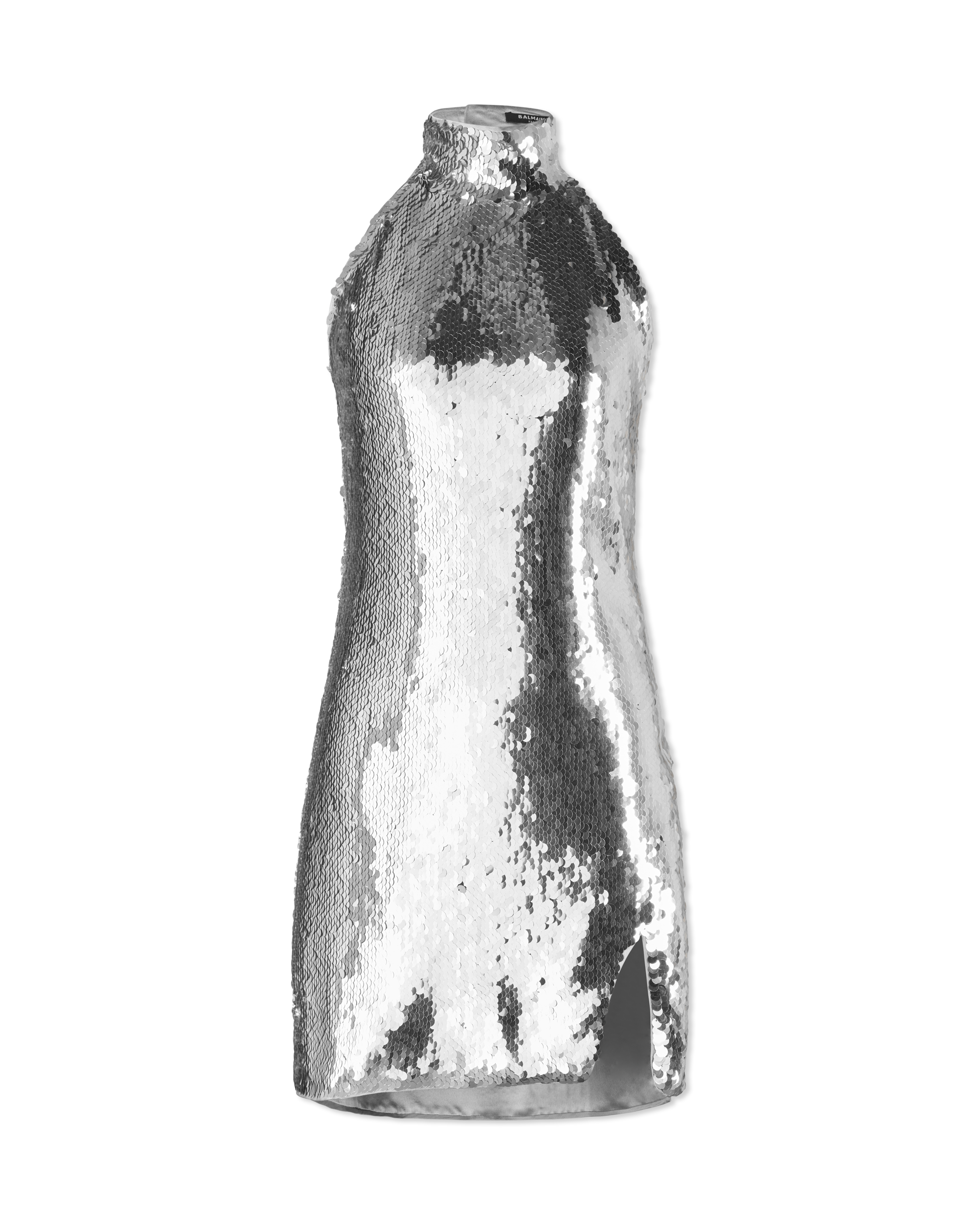 Sequined Halterneck Mini Dress
