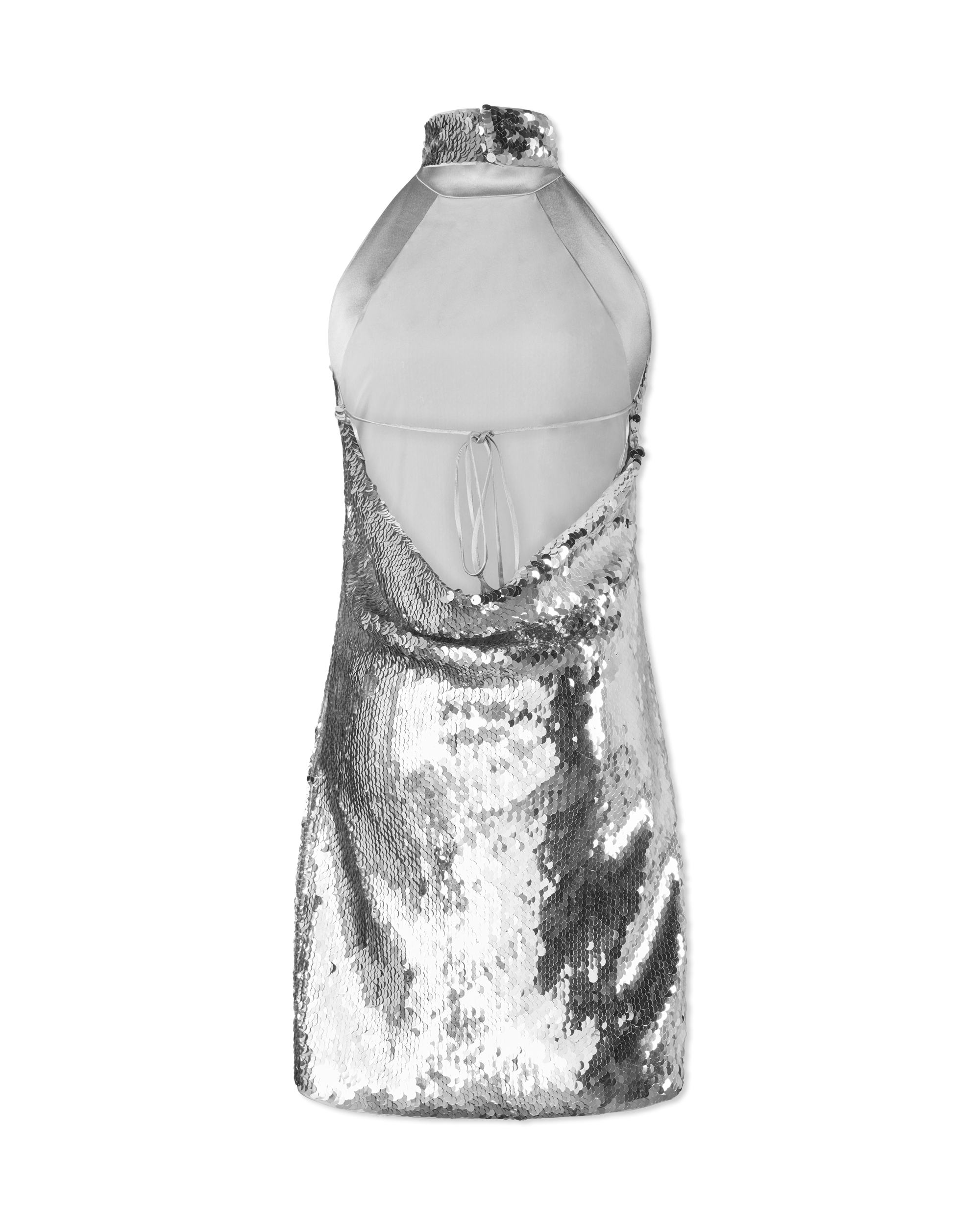 Sequined Halterneck Mini Dress