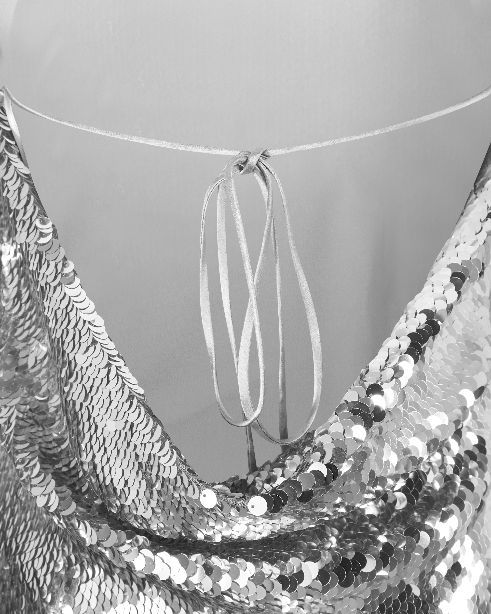 Sequined Halterneck Mini Dress