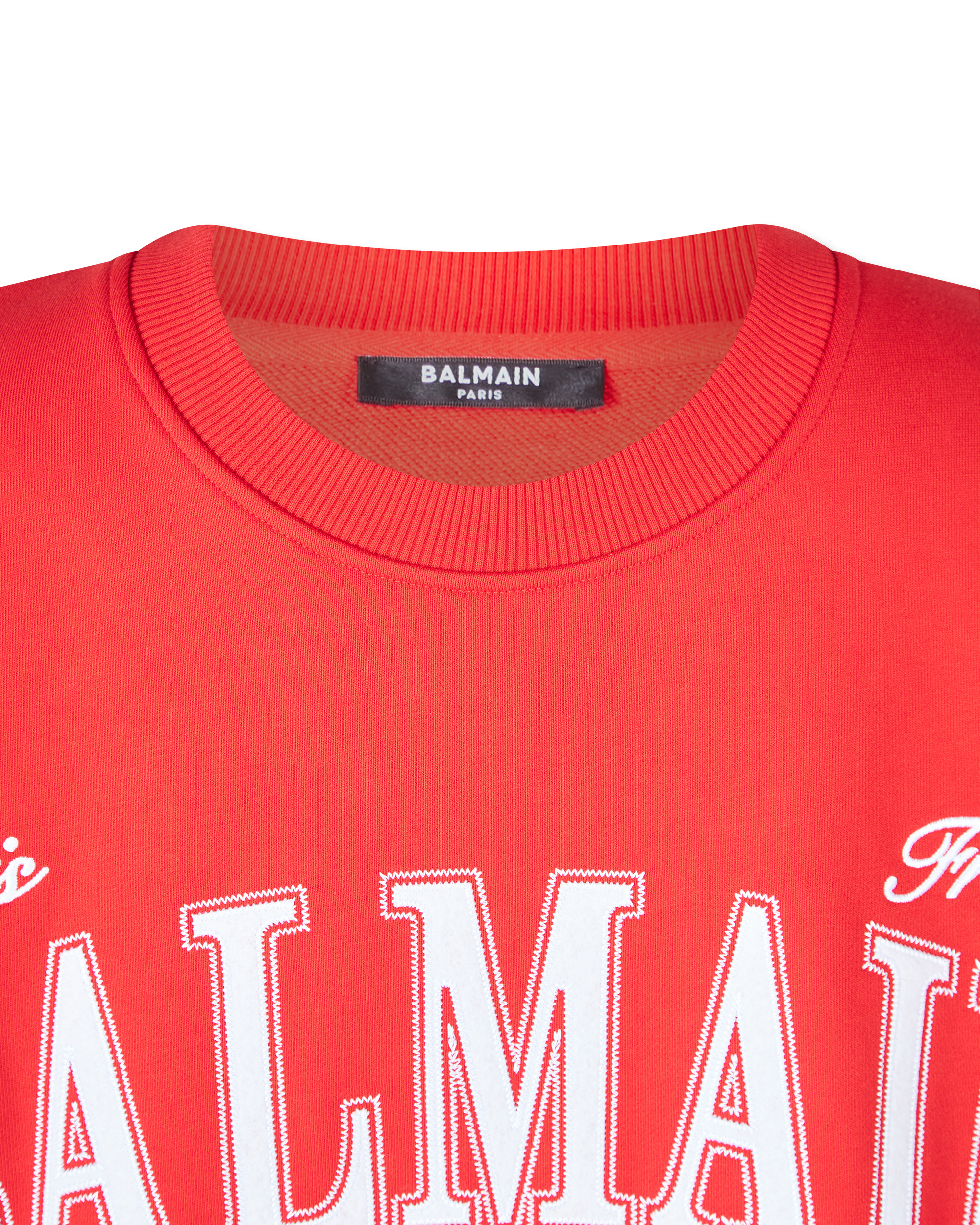 Boxy Balmain College Sweatshirt