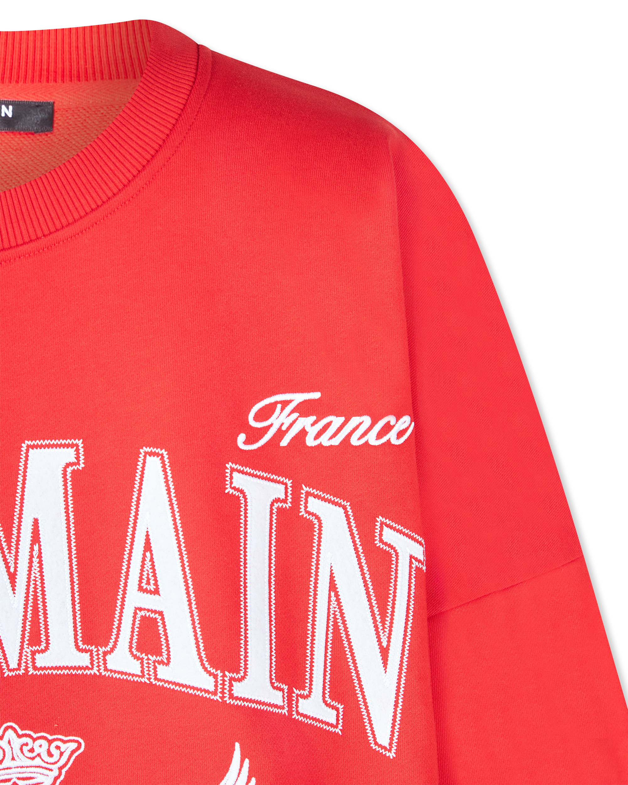 Boxy Balmain College Sweatshirt