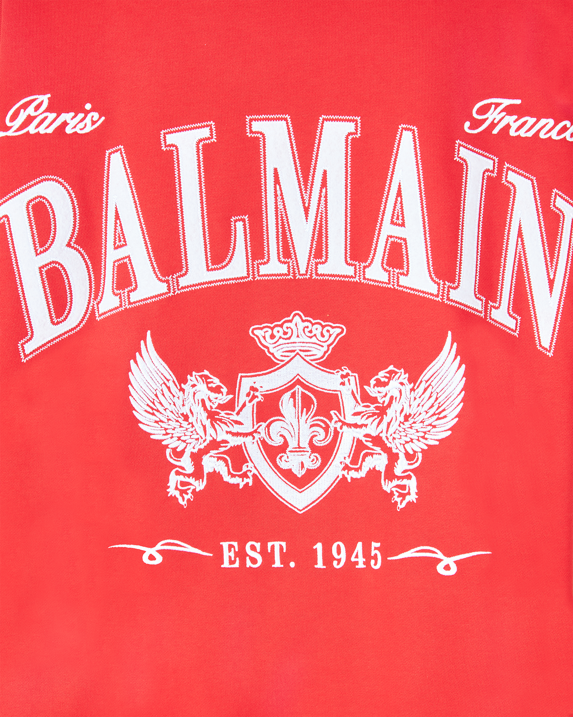 Boxy Balmain College Sweatshirt