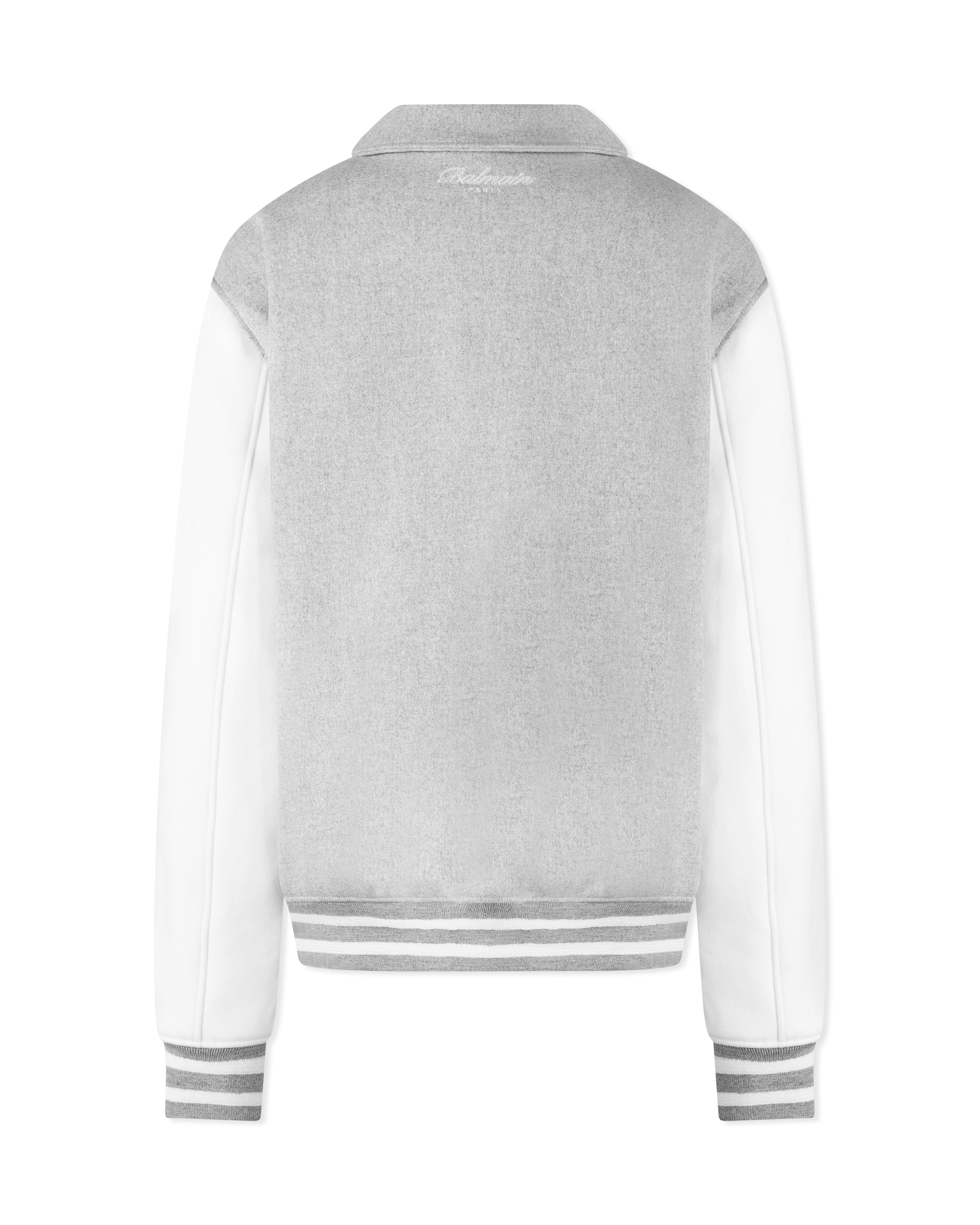 Two-Tone Wool Varsity jacket