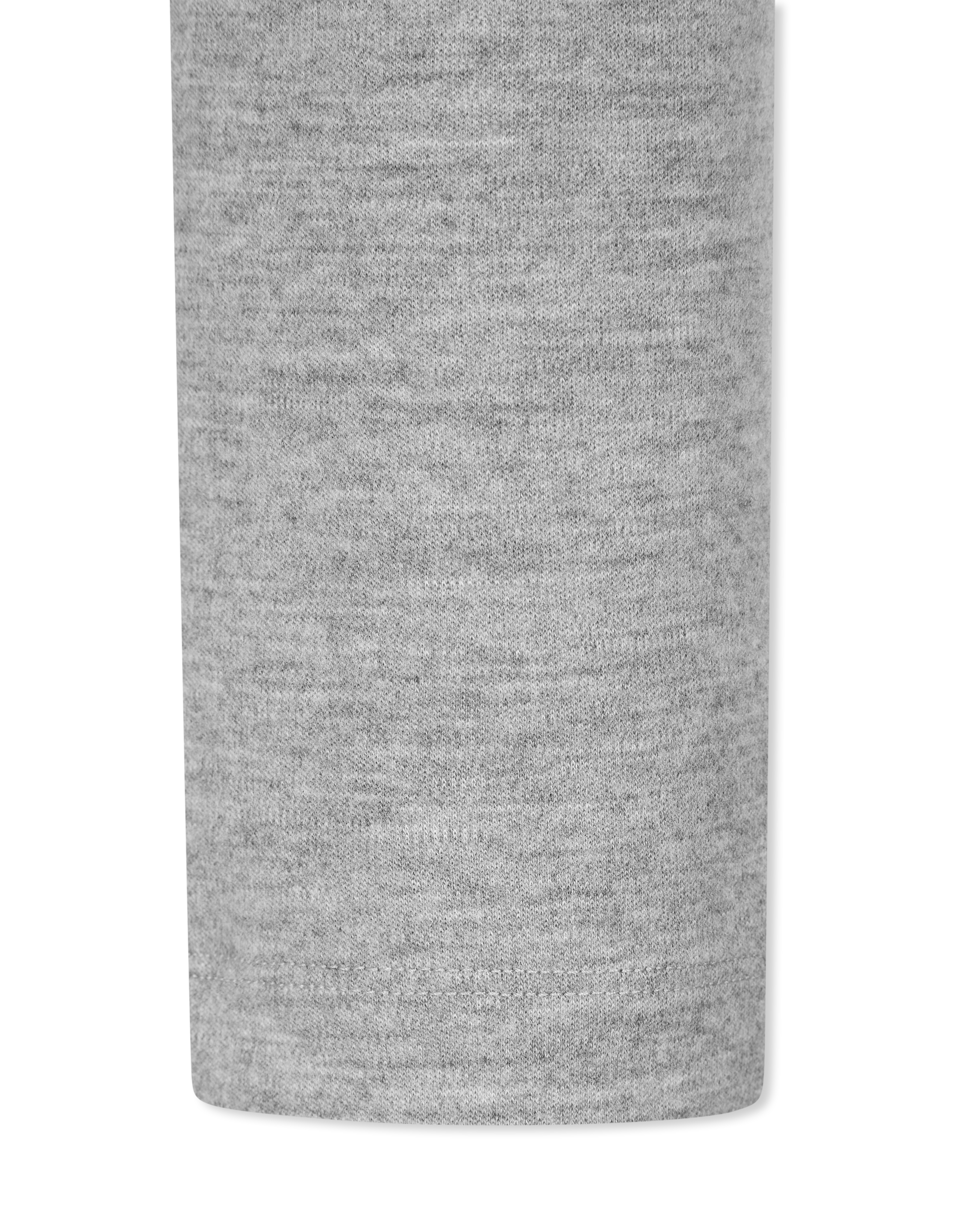 Zippered Cotton Knit Leggings