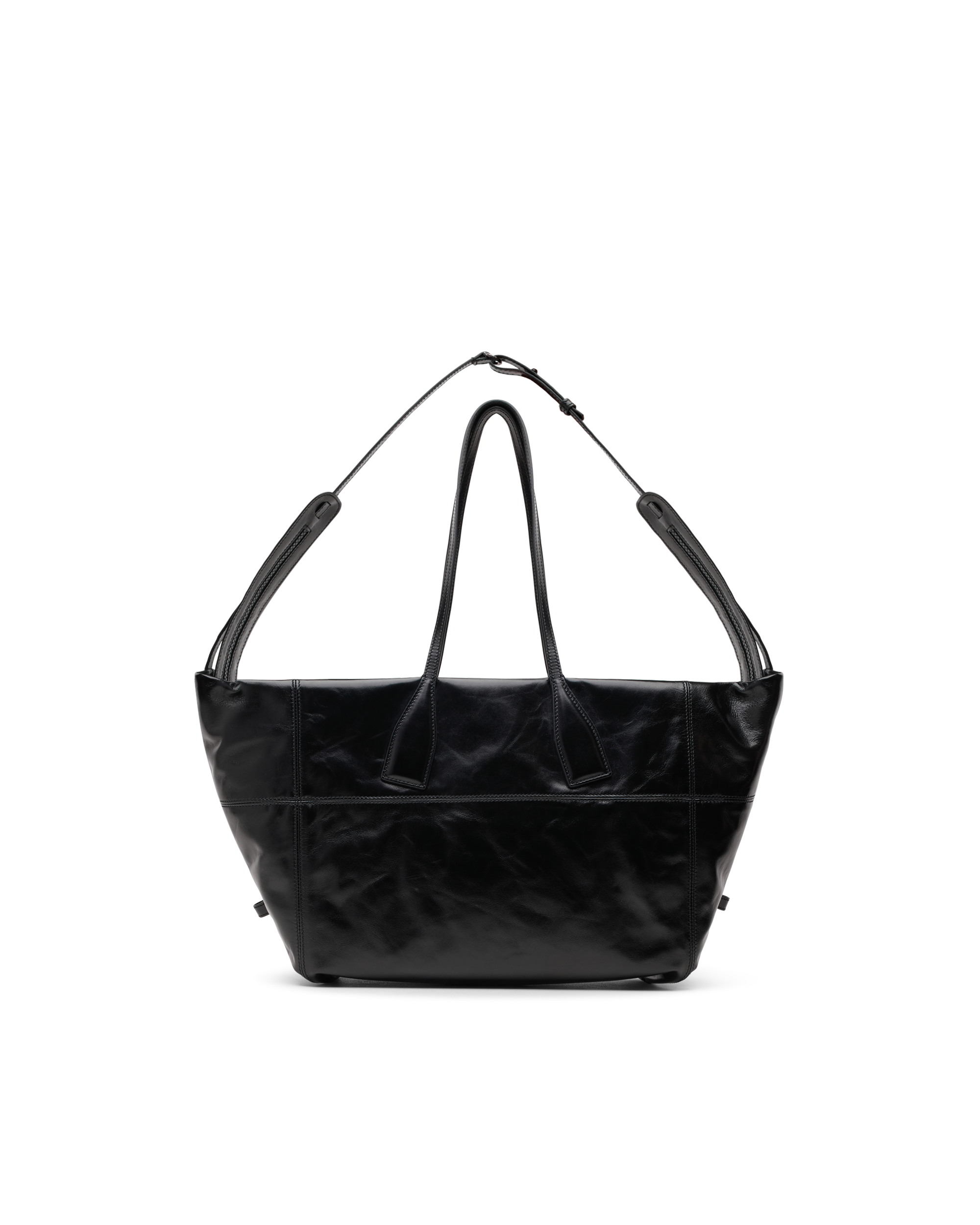 Track Zips Calfskin Tote Bag