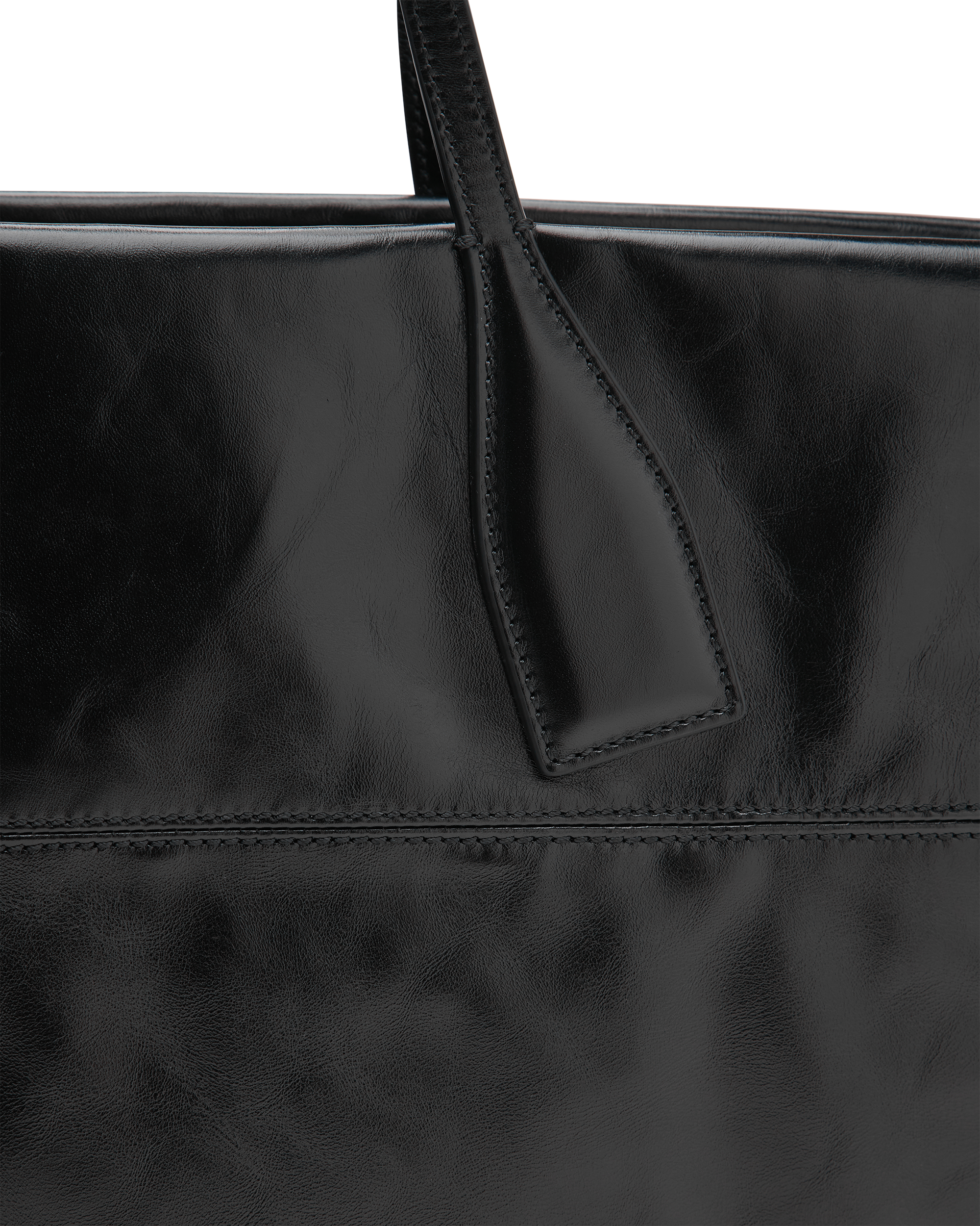 Track Zips Calfskin Tote Bag