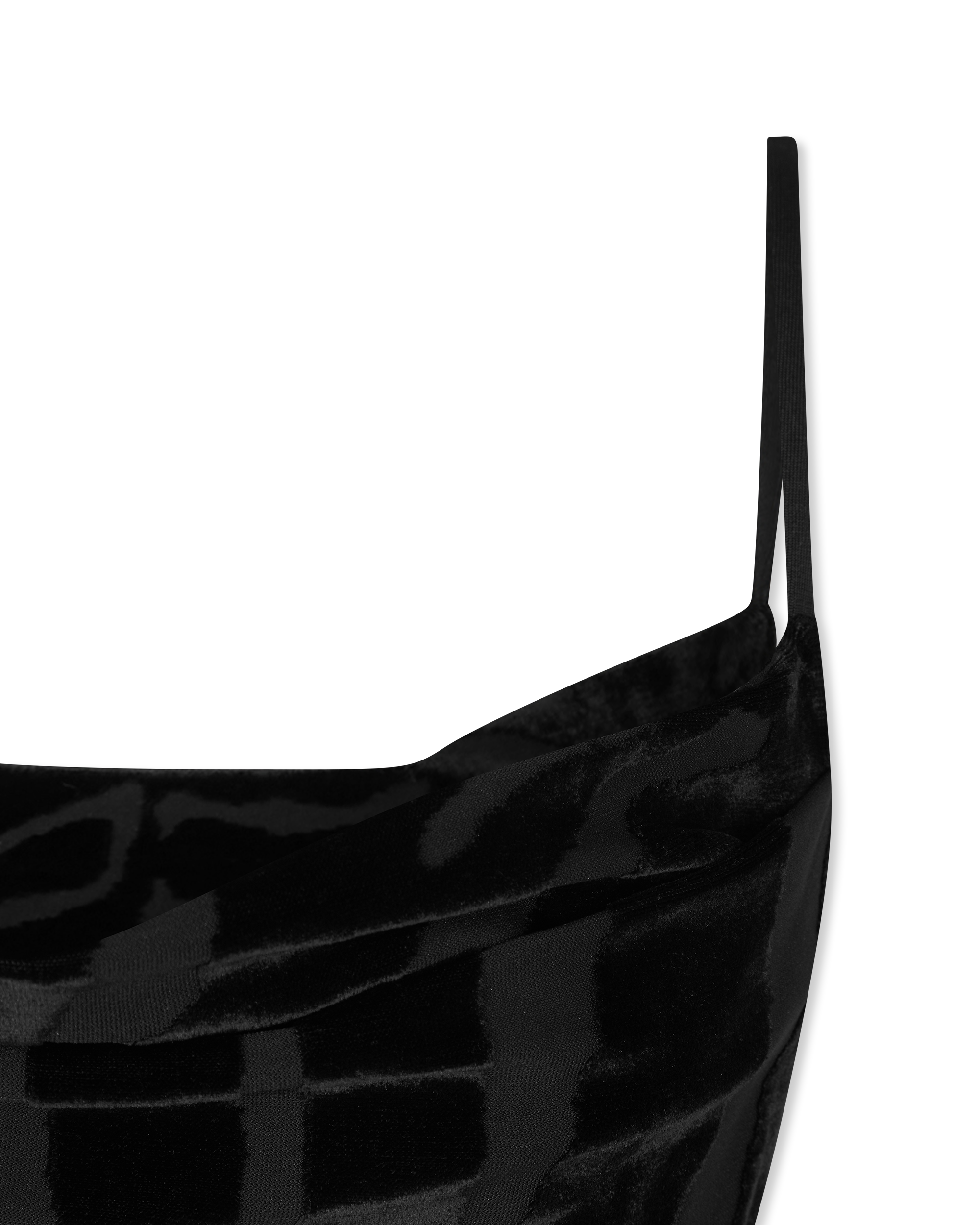 Black Polyester Blend Velvet Zebra Print Gown by Balmain | DIHSAN