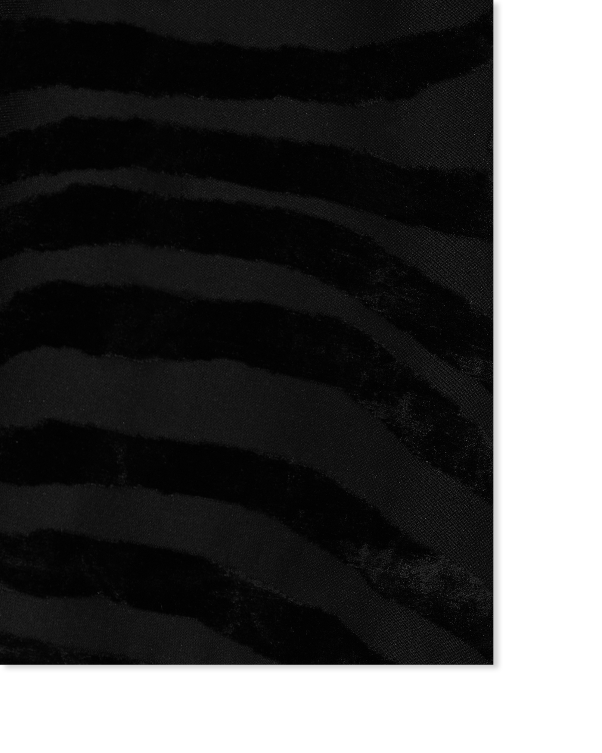 Black Polyester Blend Velvet Zebra Print Gown by Balmain | DIHSAN