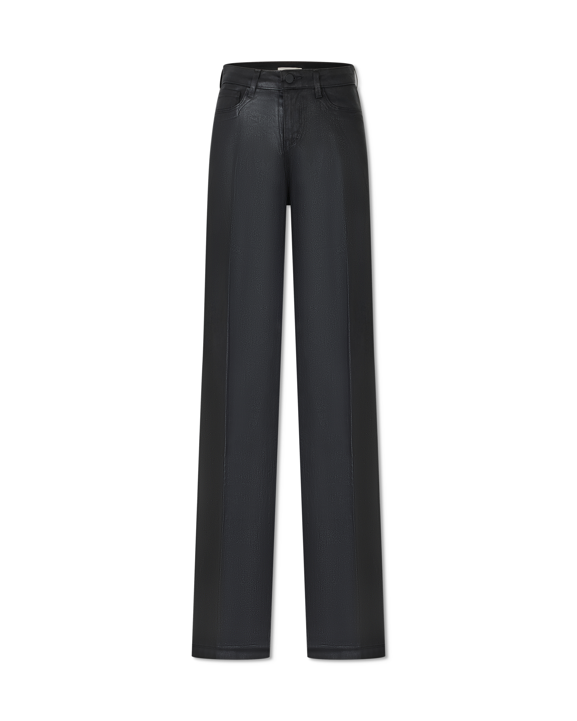 Clayton Coated Wide-Leg Jean