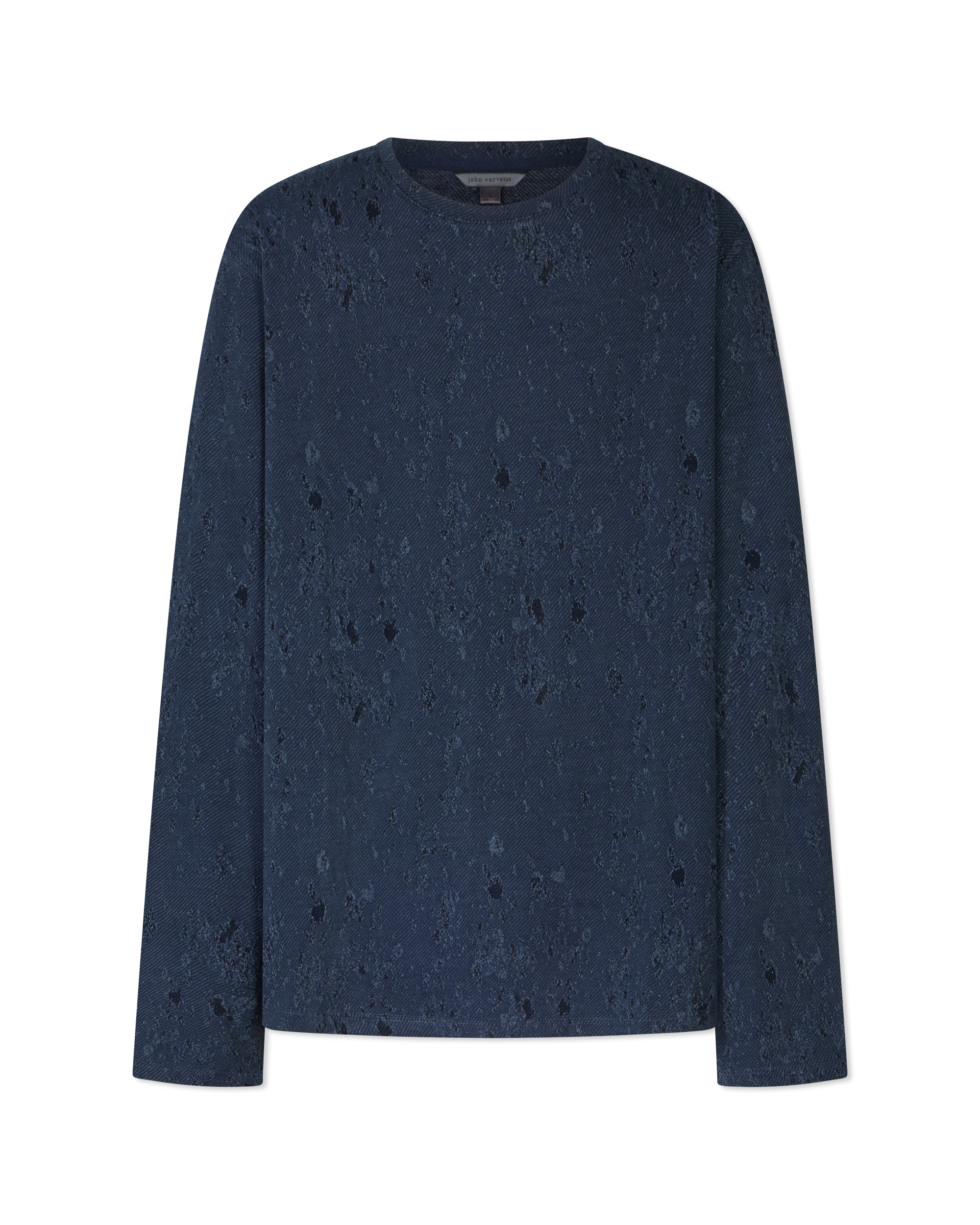 Tecture Jacquard Crewneck Sweater