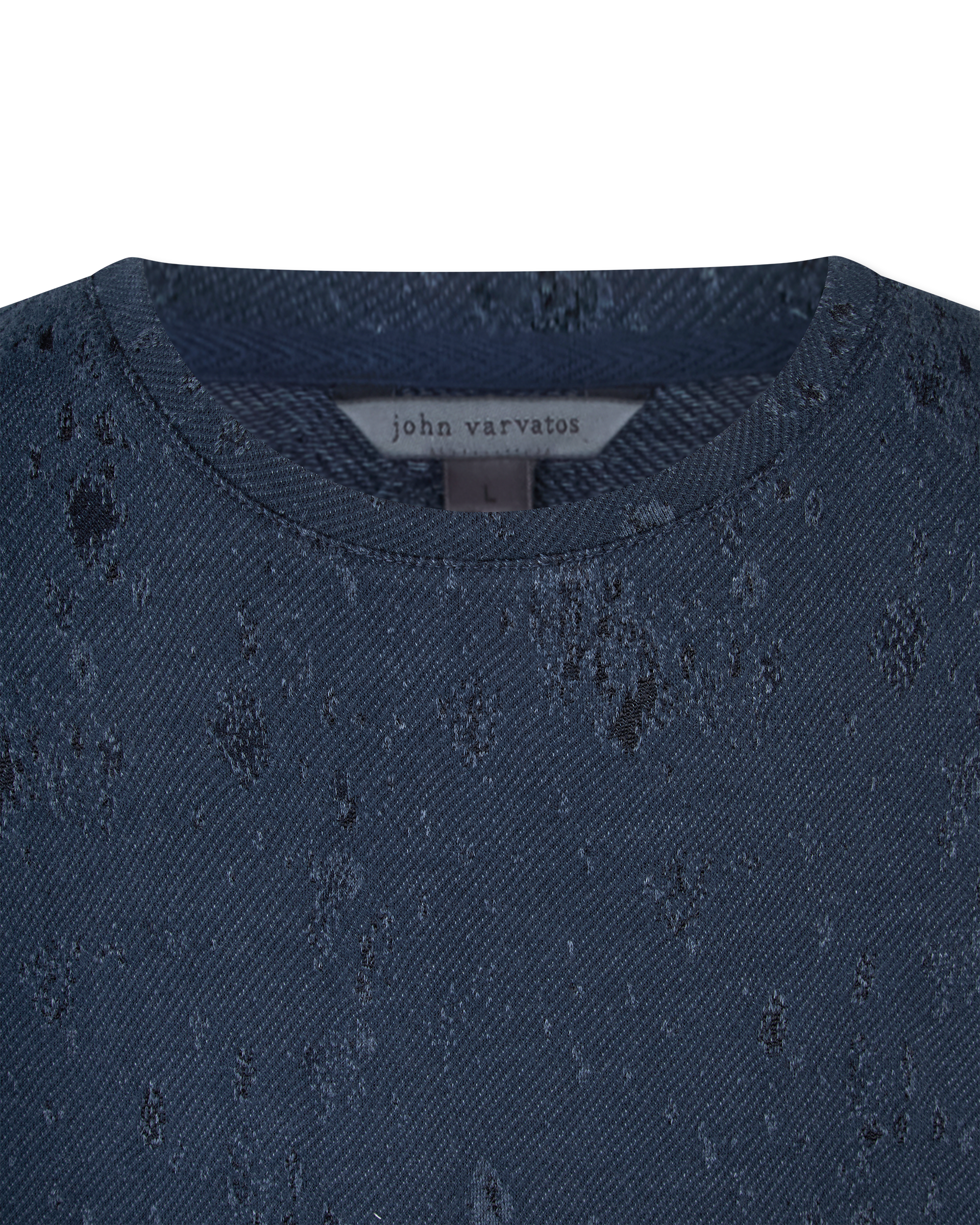 Tecture Jacquard Crewneck Sweater