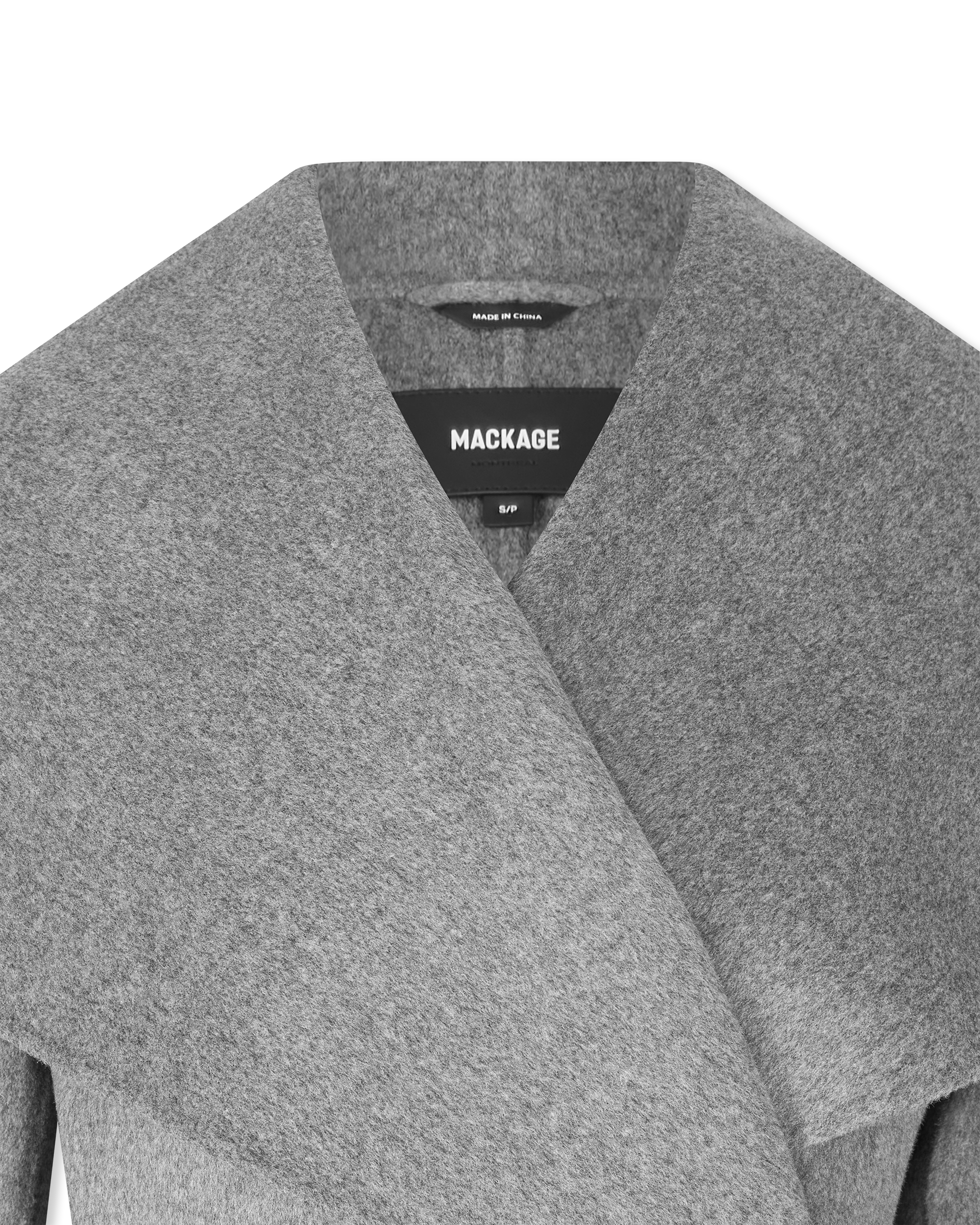 Mackage MAI-CN Double-Face Wool Wrap Coat