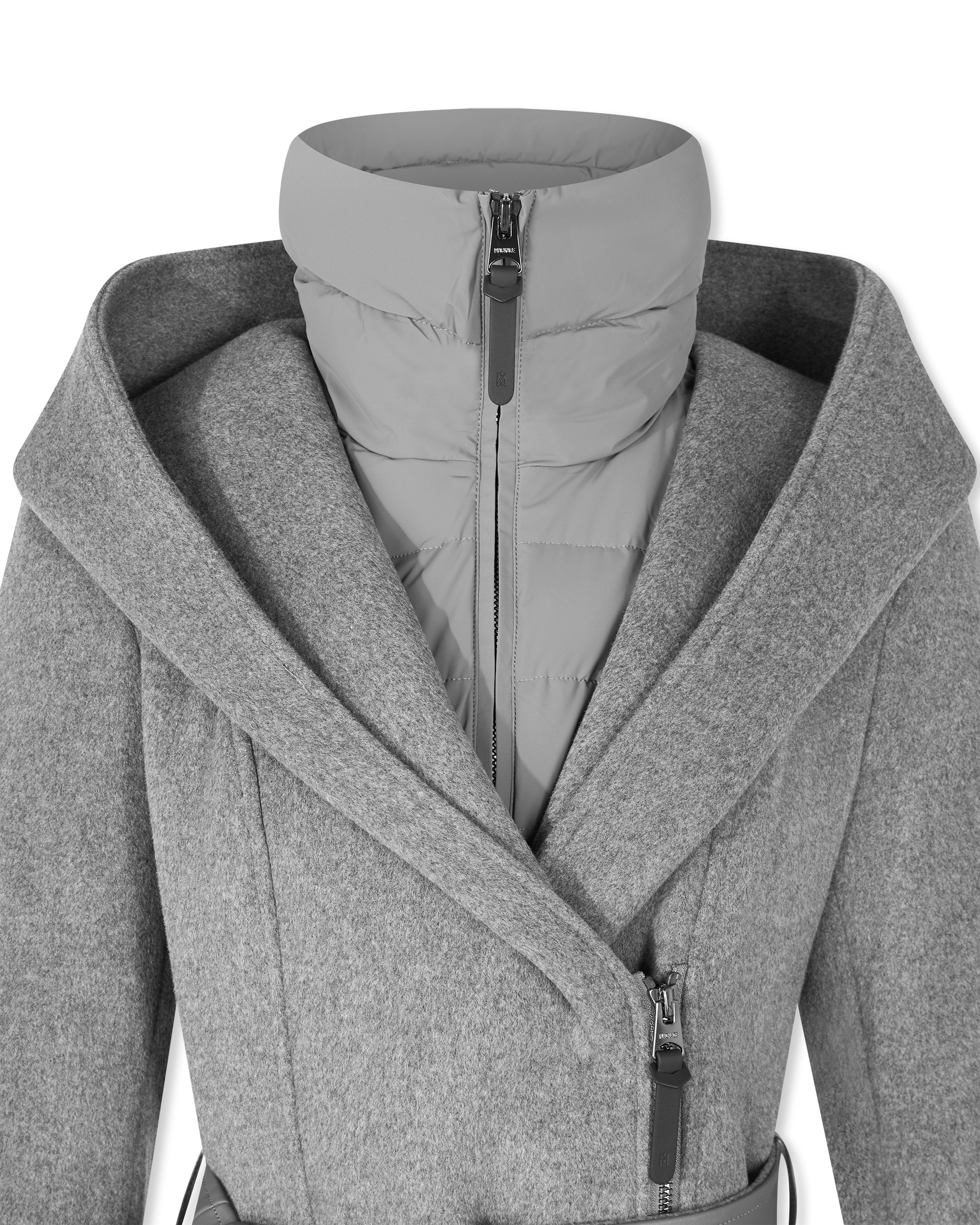 SHIA-SLB 2-in-1 Double-Face Wool Coat