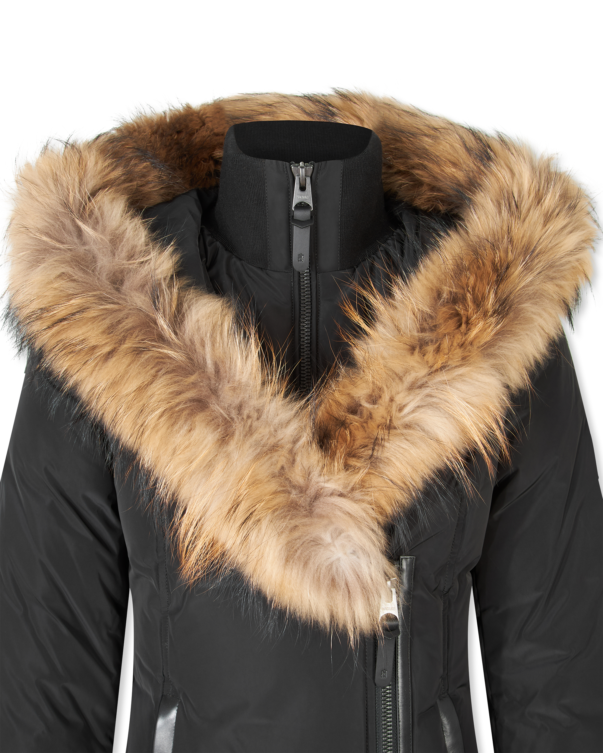 ADALI-F Down Coat With Fur Collar